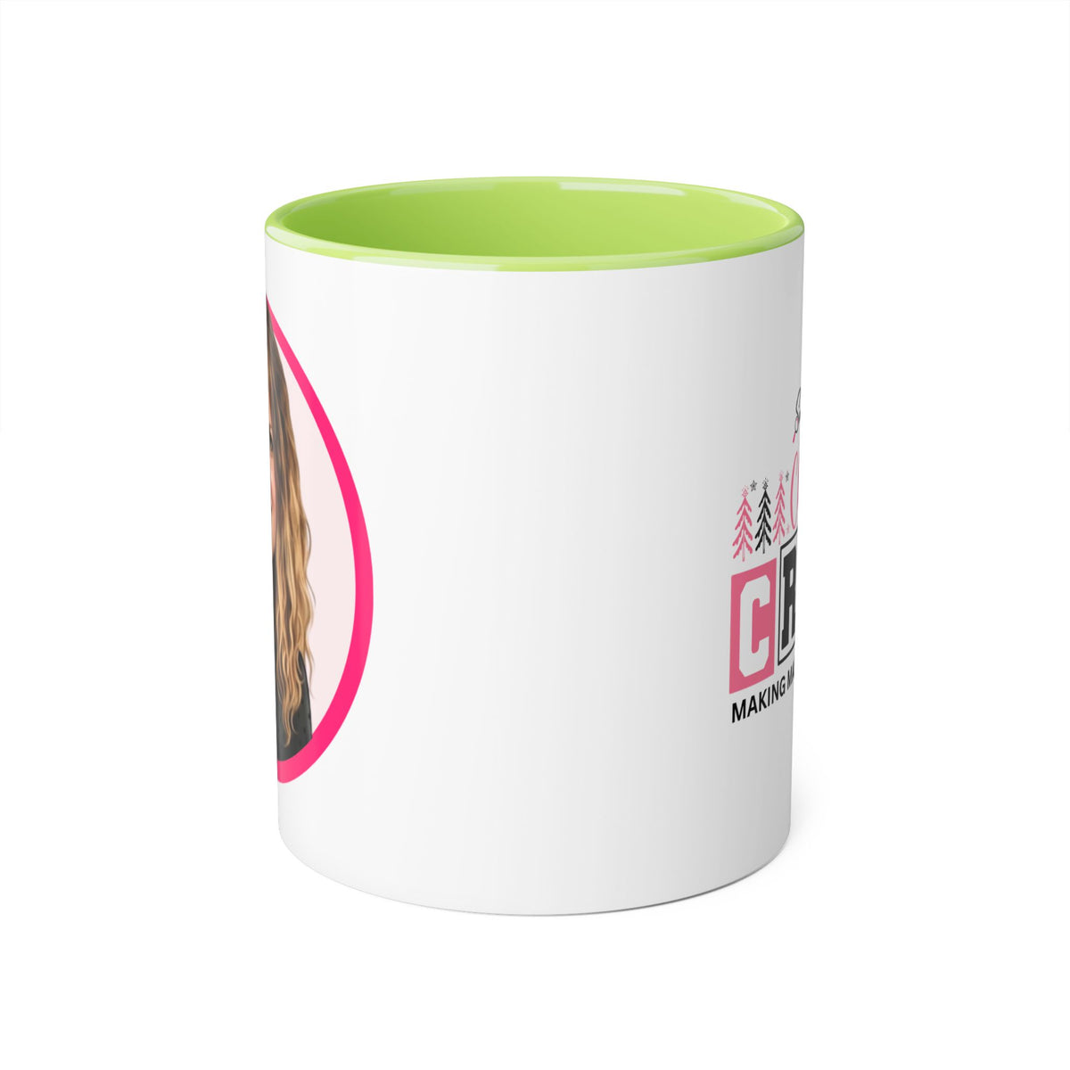Penni  Caricature Portrait Accent Mug — Search Perfect Caricature Christmas