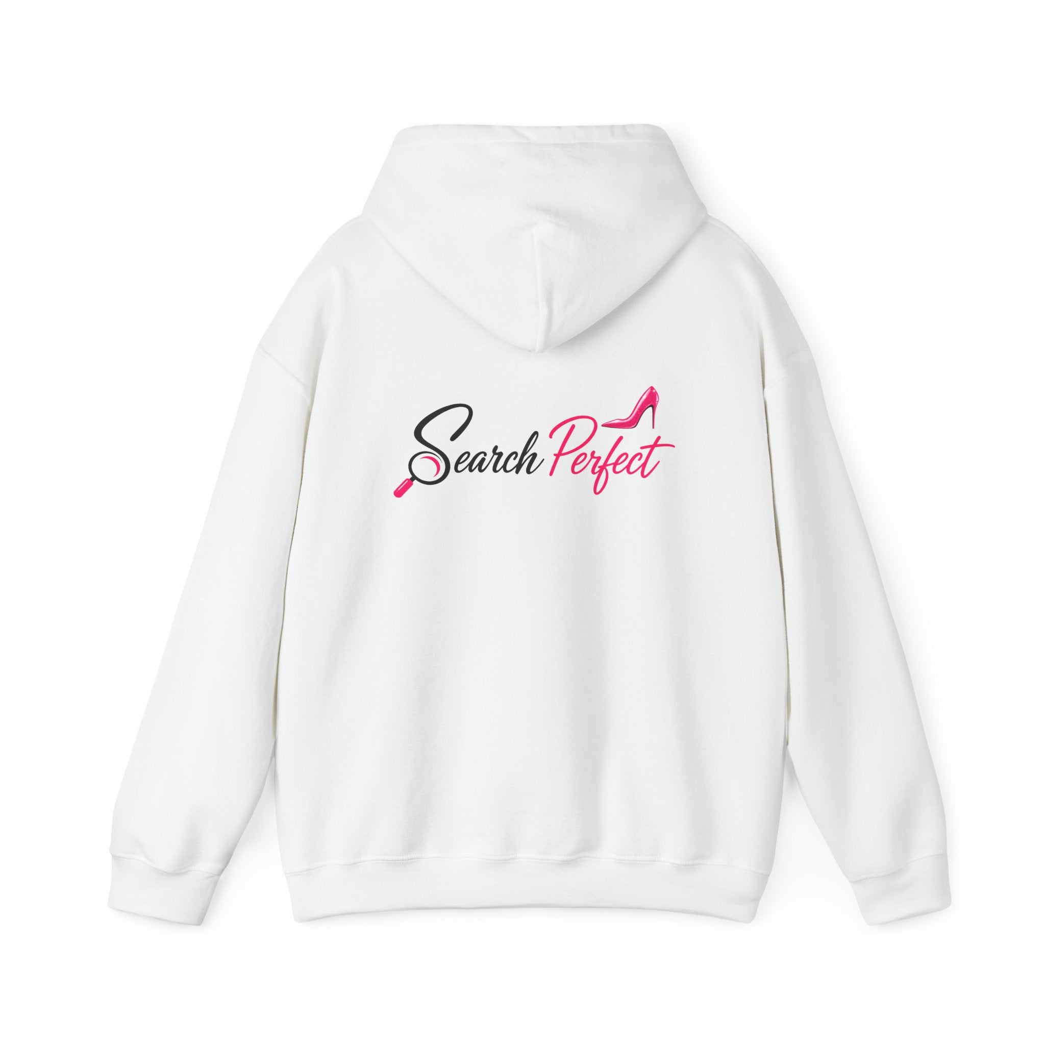 Santa Graphic Hoodie — "He Knows When You’re Not Ranking" SEO Funny Holiday Hoodie (Search Perfect Back)