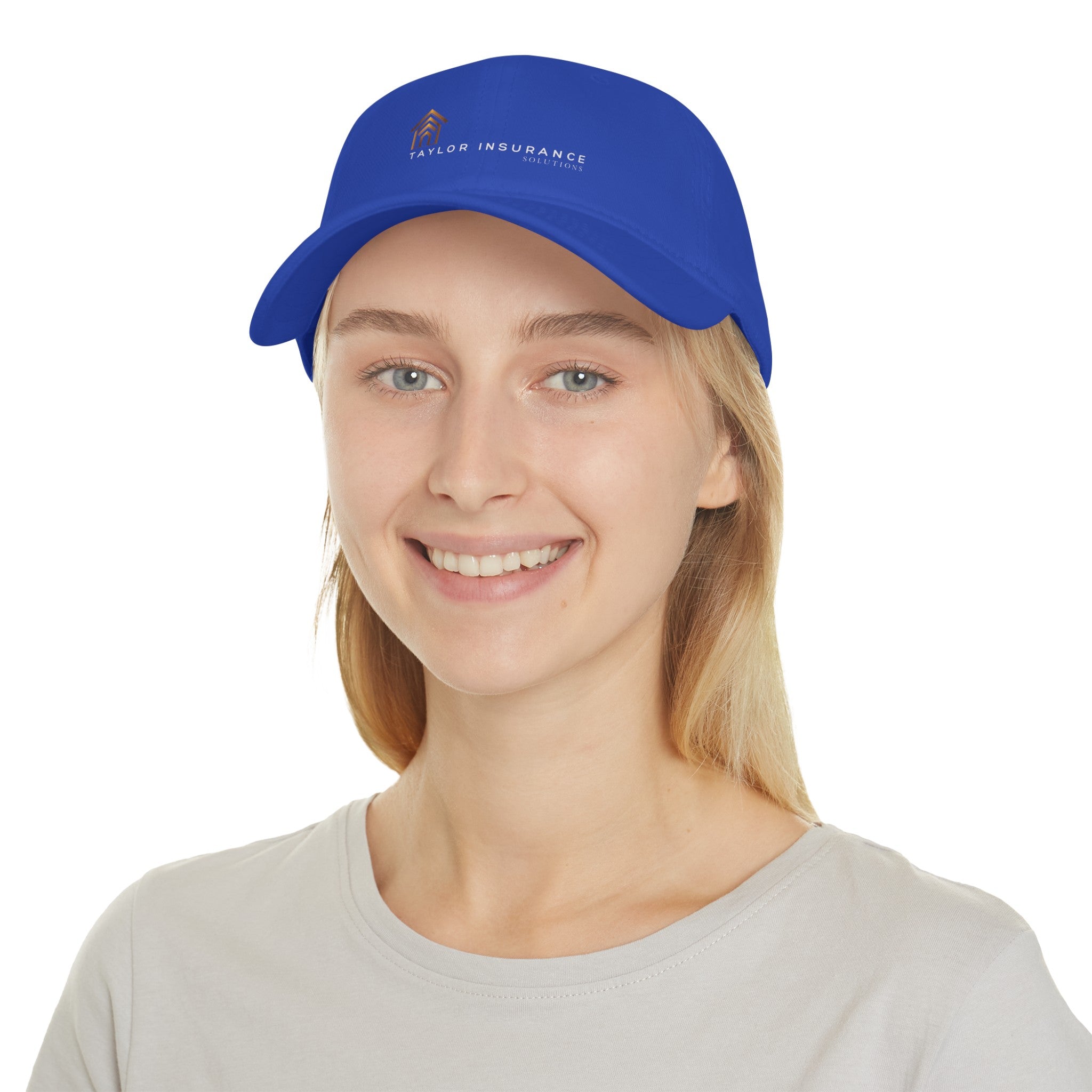Low Profile Baseball Cap White Logo  - Monette Taylor