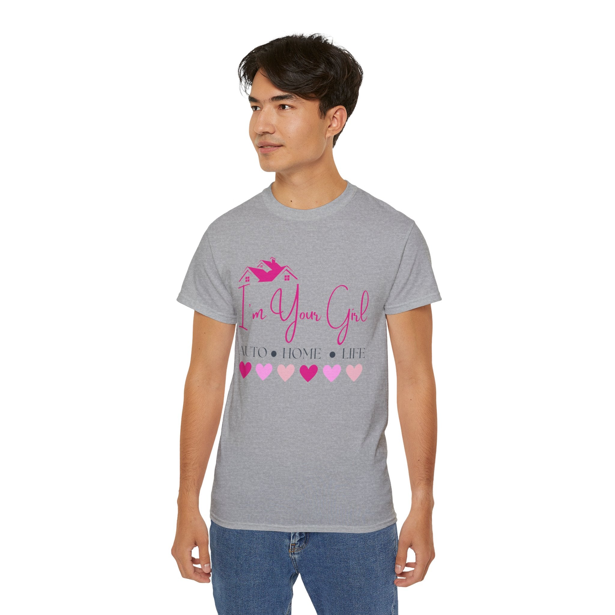 Insurance Agent Line Unisex Ultra Cotton Tee - I'm your girl Barbie pink