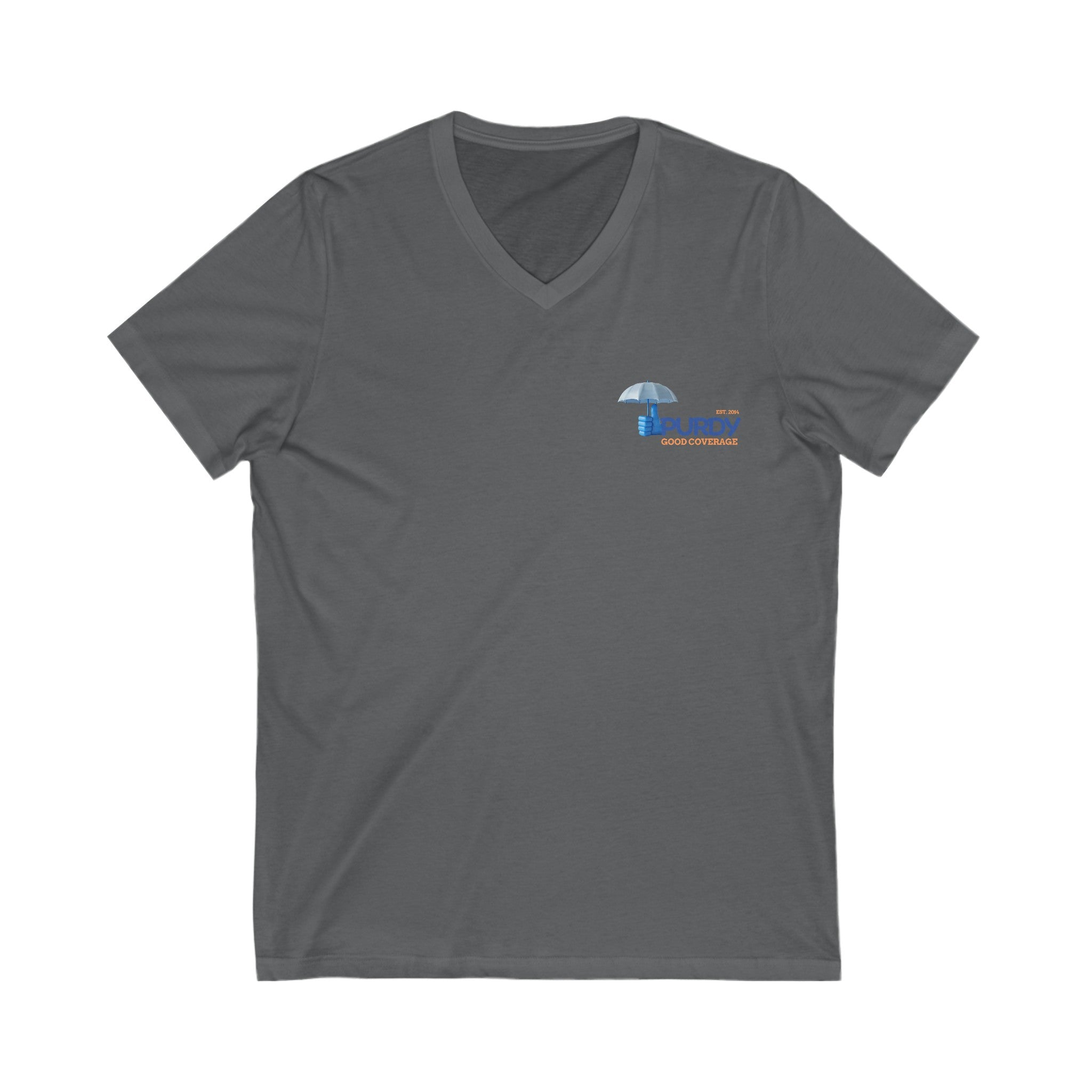 Unisex Jersey Short Sleeve V-Neck Tee - Kevin Purdy Logo