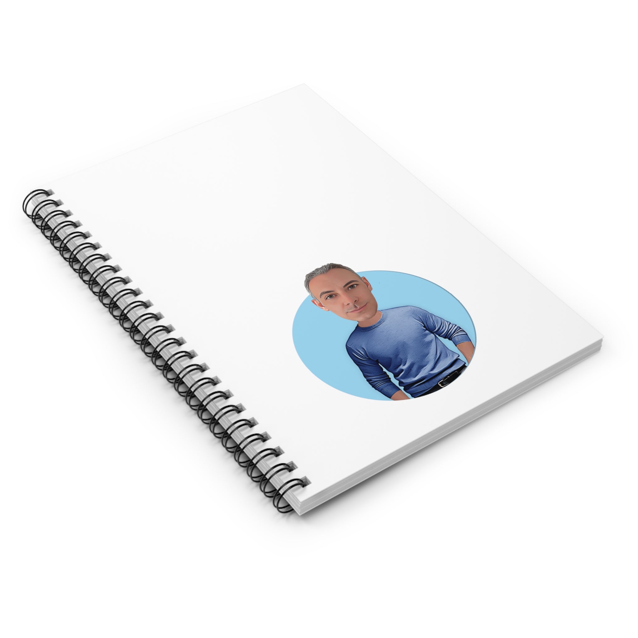 Kevin Purdy Agency  Caricature Spiral Notebook - Adam