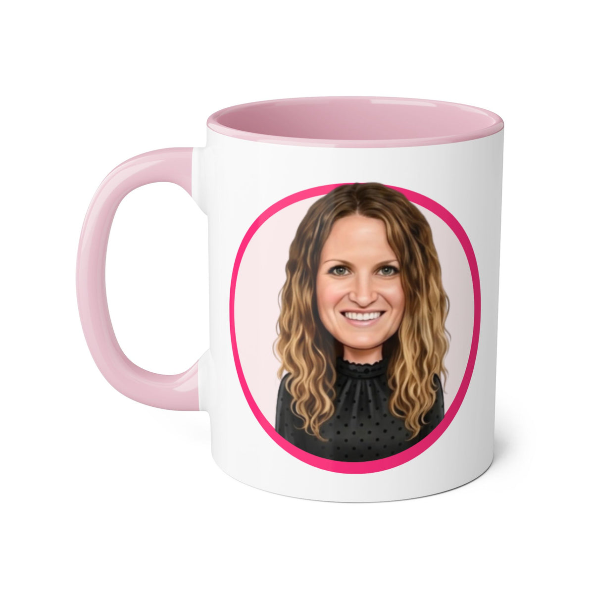 Penni  Caricature Portrait Accent Mug — Search Perfect Caricature Christmas