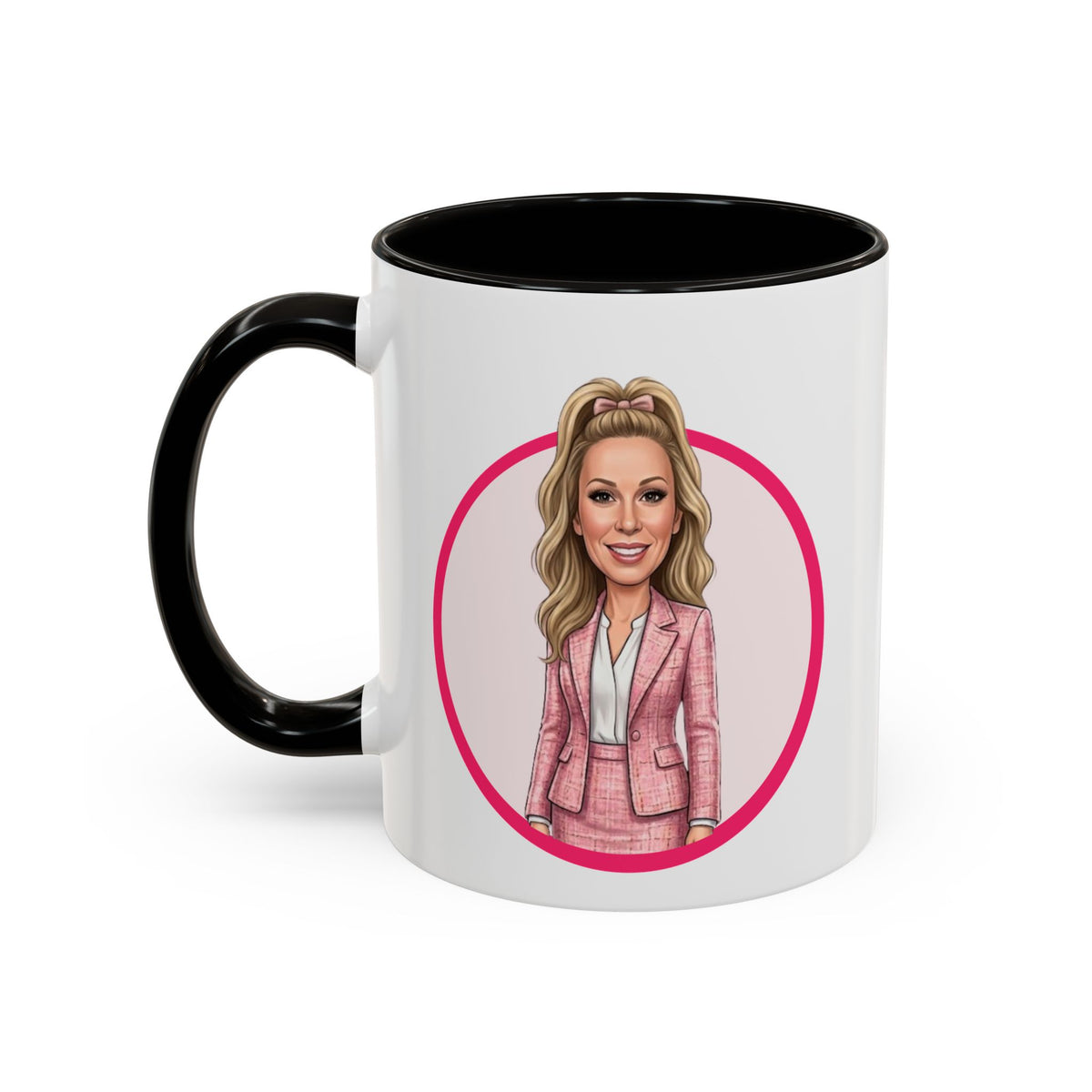 He Knows When You’re Not Ranking Funny Santa Mug with Caricature