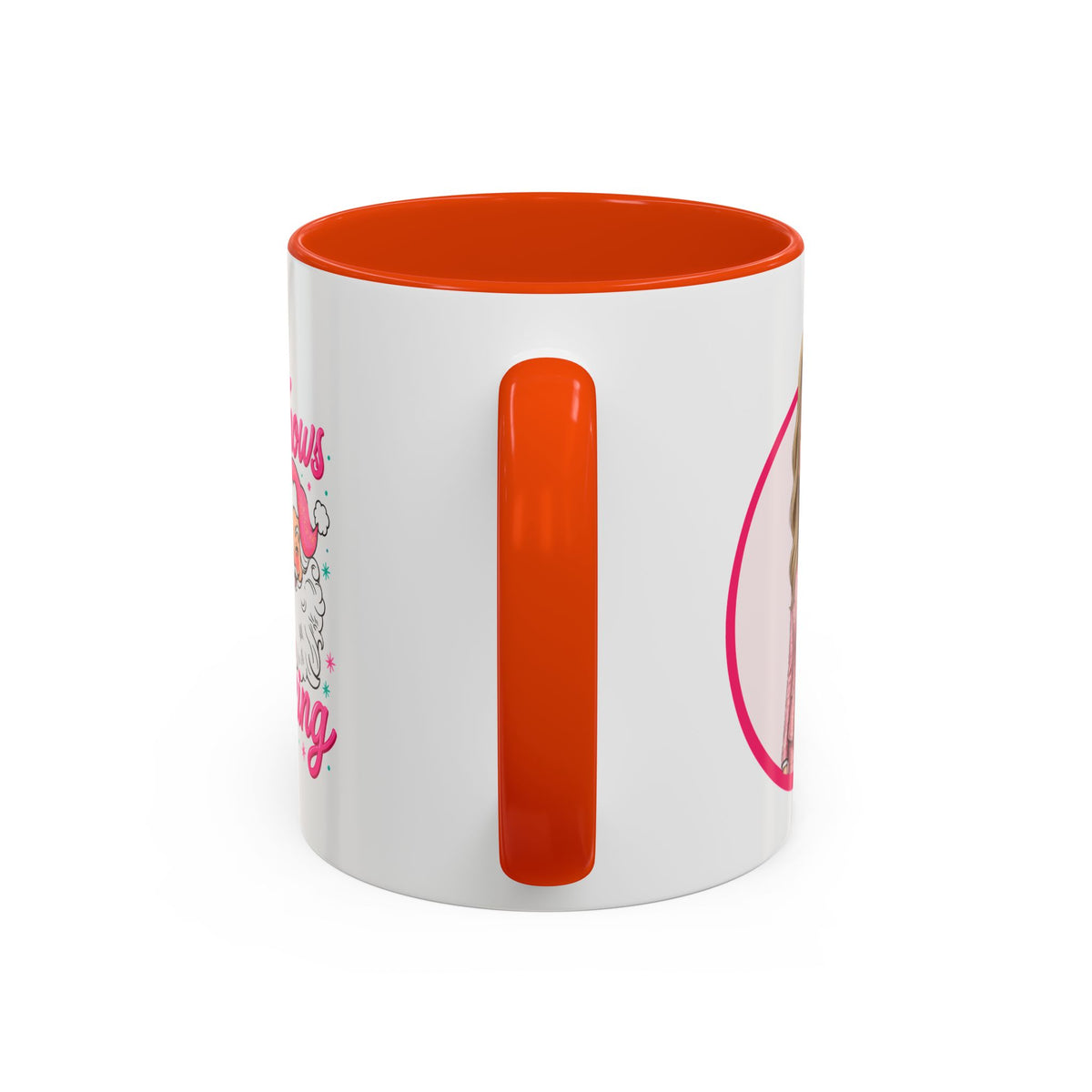 He Knows When You’re Not Ranking Funny Santa Mug with Caricature