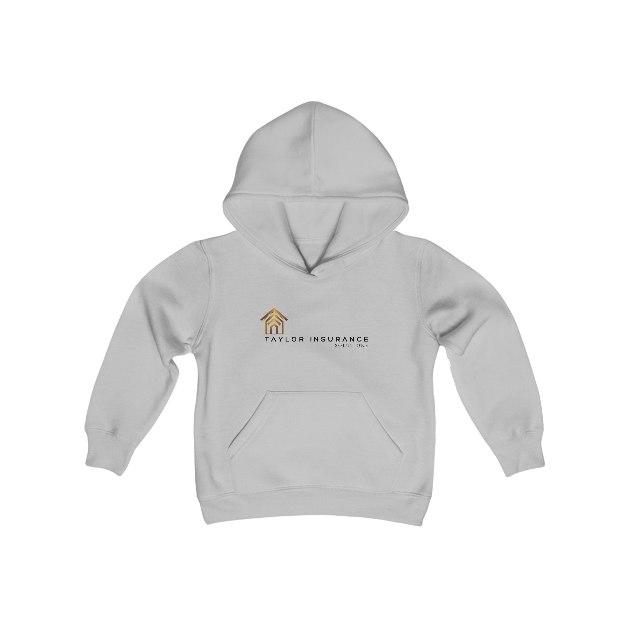 Youth Heavy Blend Hooded Sweatshirt Black Logo - Monette Taylor