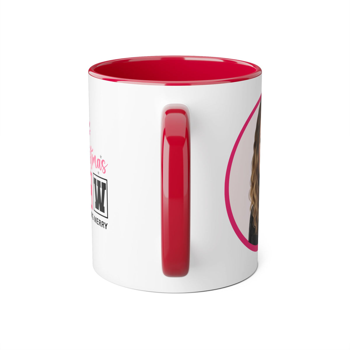 Penni  Caricature Portrait Accent Mug — Search Perfect Caricature Christmas