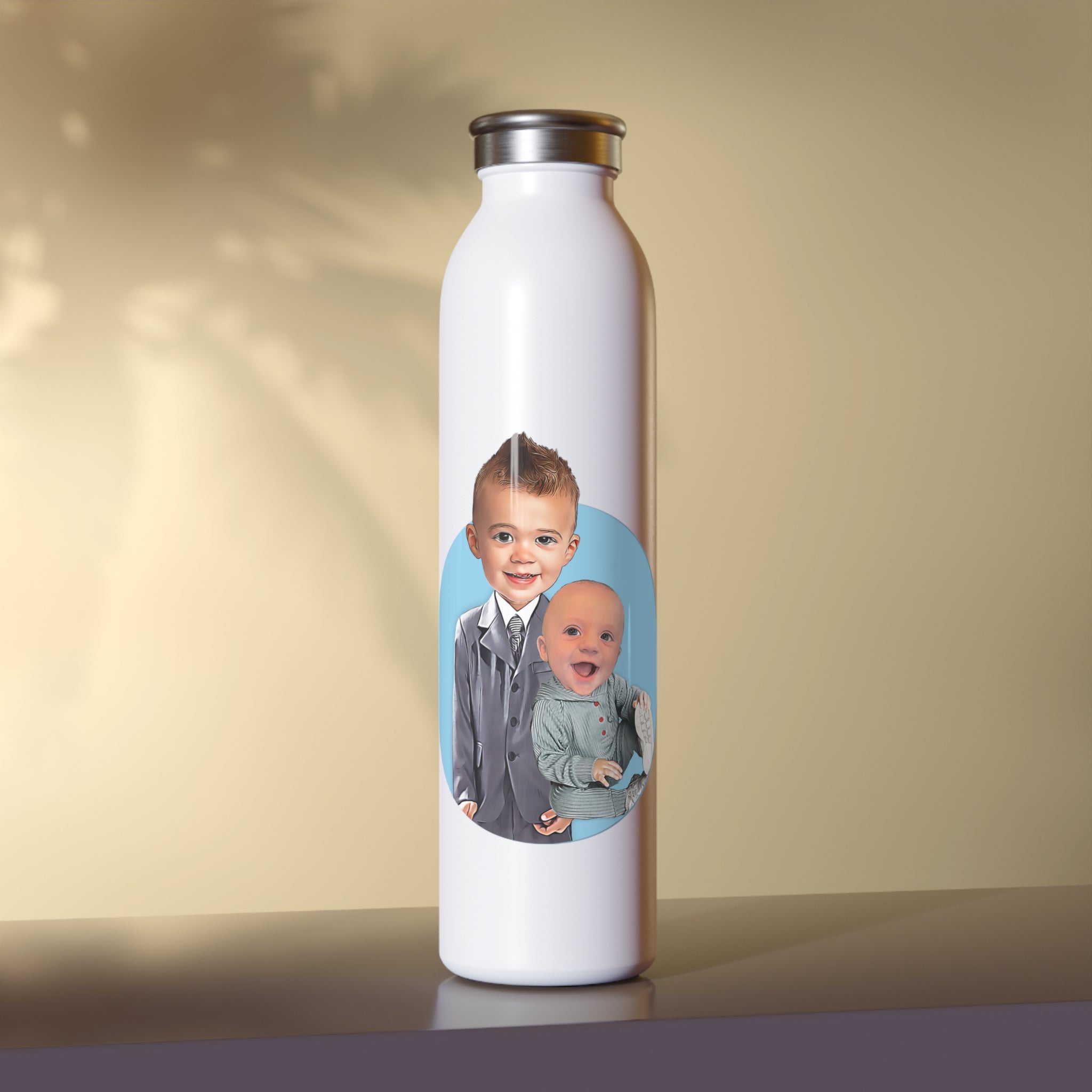 Melissa Vackner Agency Slim Water Bottle - Connor and Logan