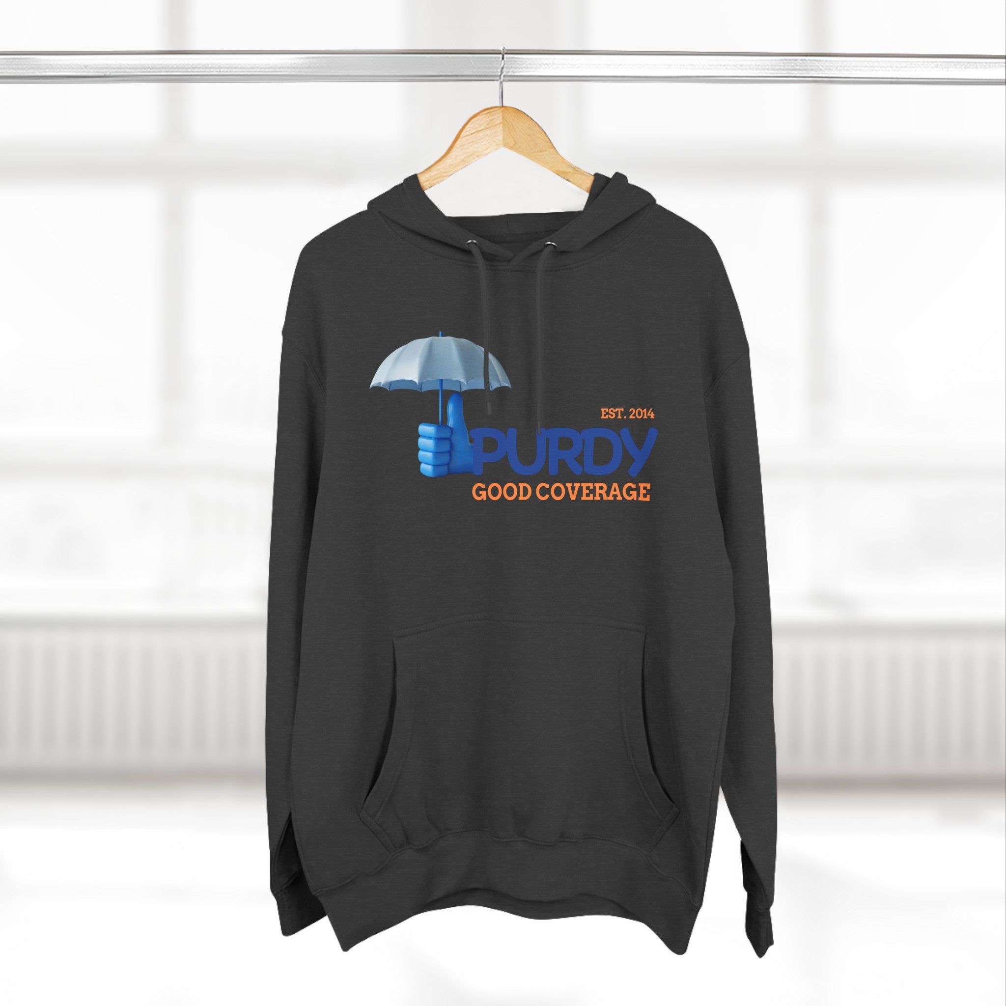 Three-Panel Fleece Hoodie - Kevin Purdy Logo