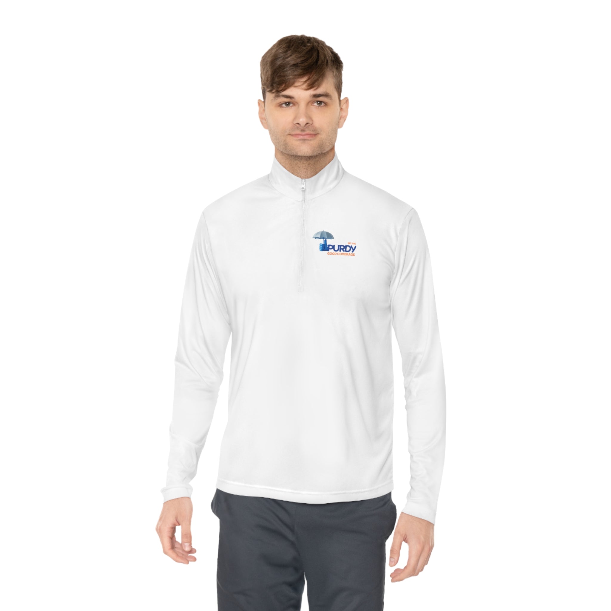 Unisex Quarter-Zip Pullover - Kevin Purdy Logo