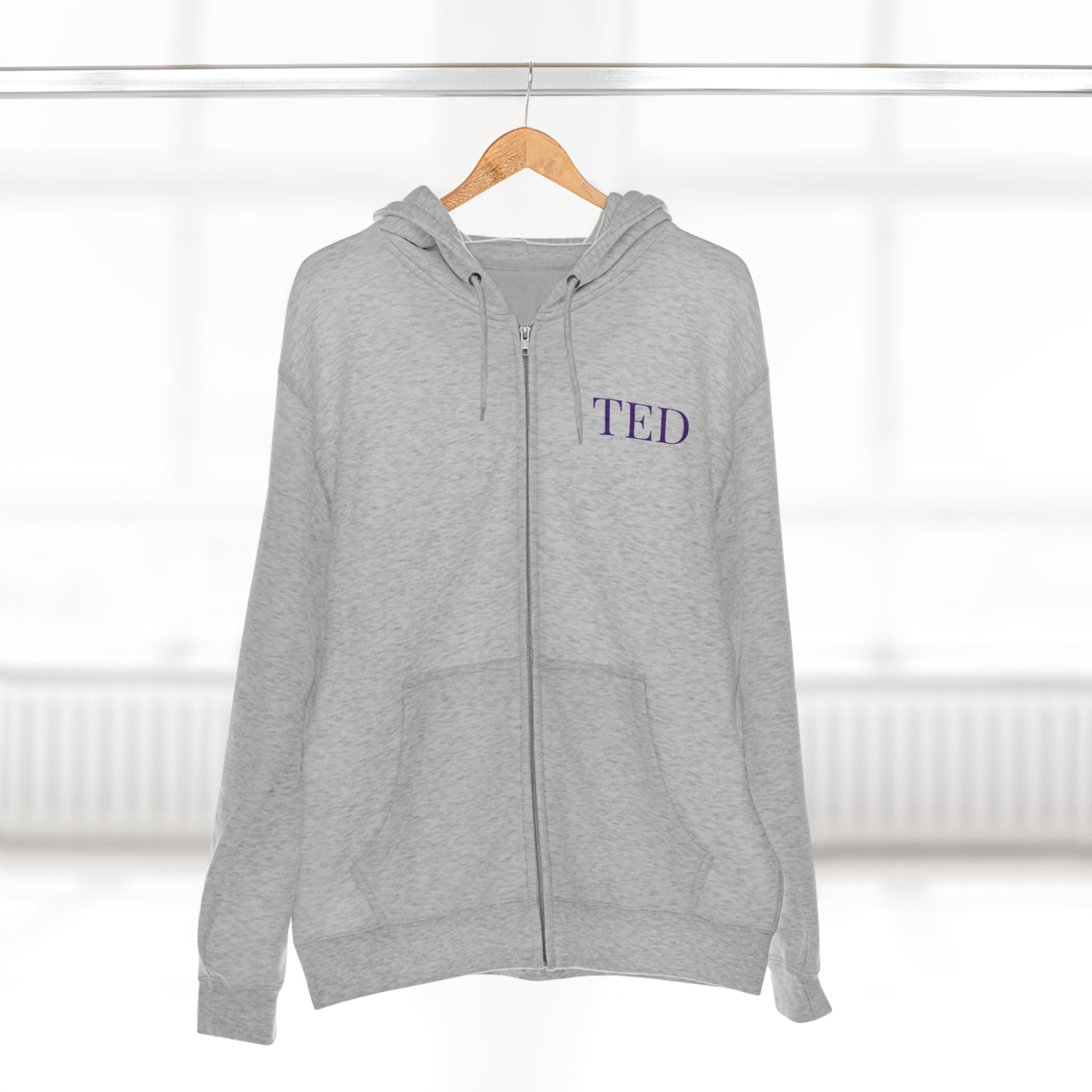 Ted Byrt Logo Unisex Zip Hoodie- TED