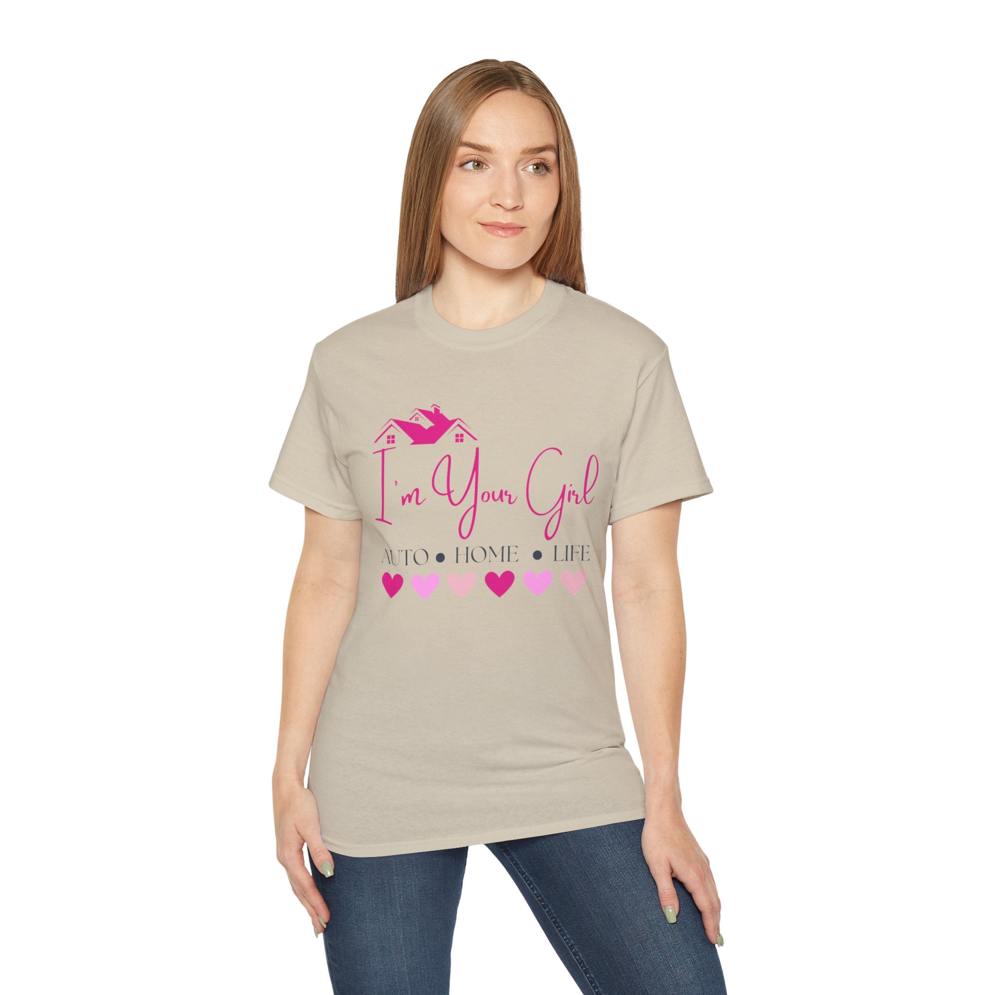 Insurance Agent Line Unisex Ultra Cotton Tee - I'm your girl Barbie pink