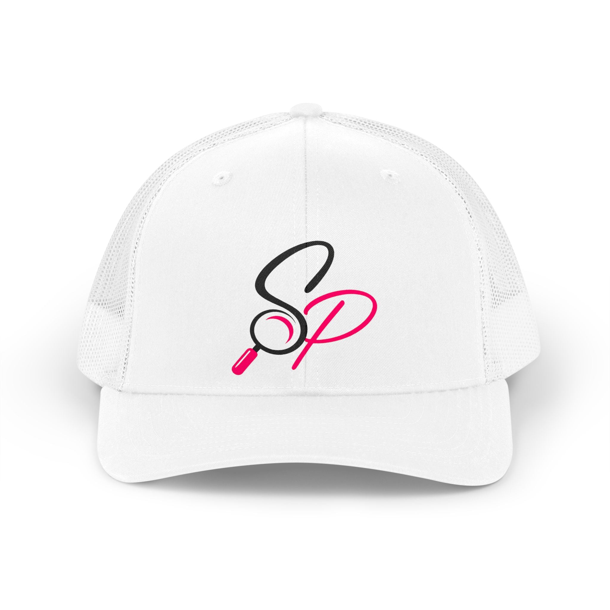 Retro Trucker Hat — Search Perfect Logo Mesh Cap