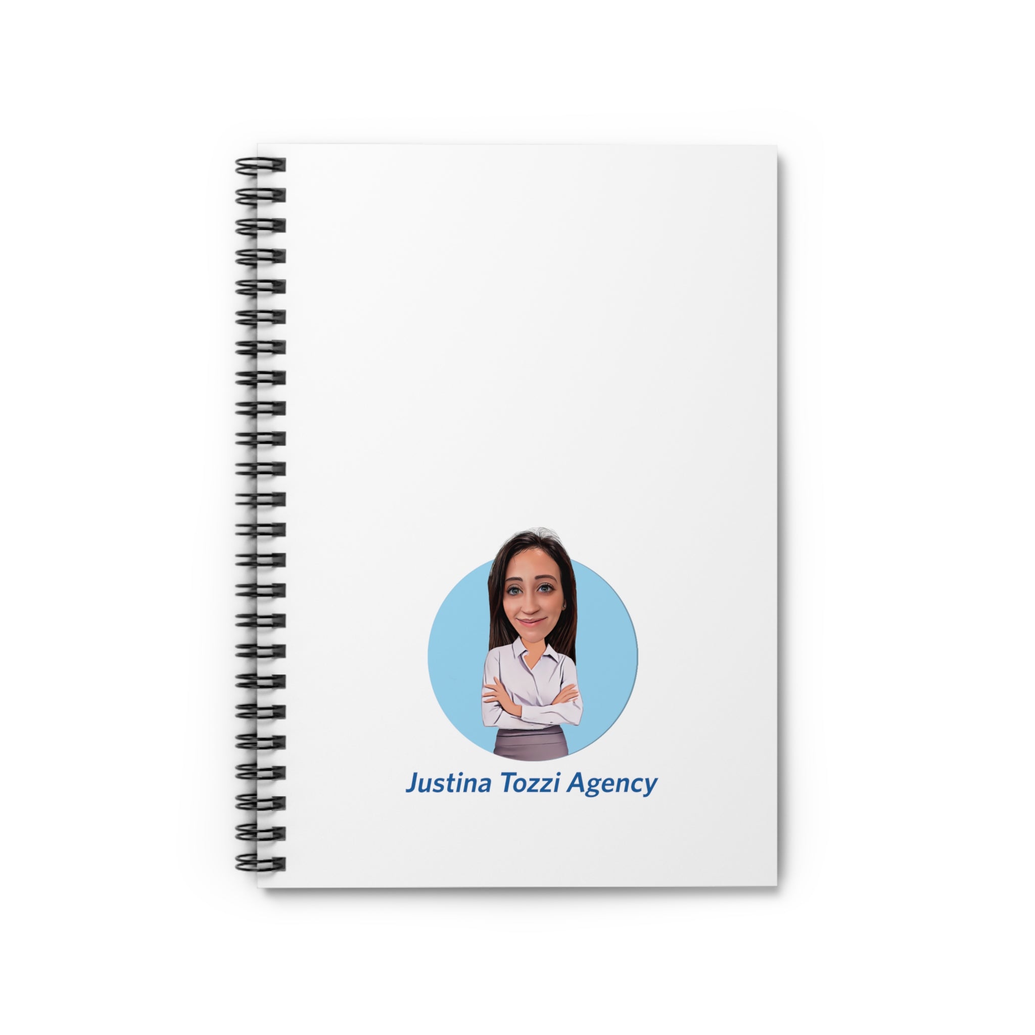 Justina Tozzi Agency  Caricature Spiral Notebook - Ashley