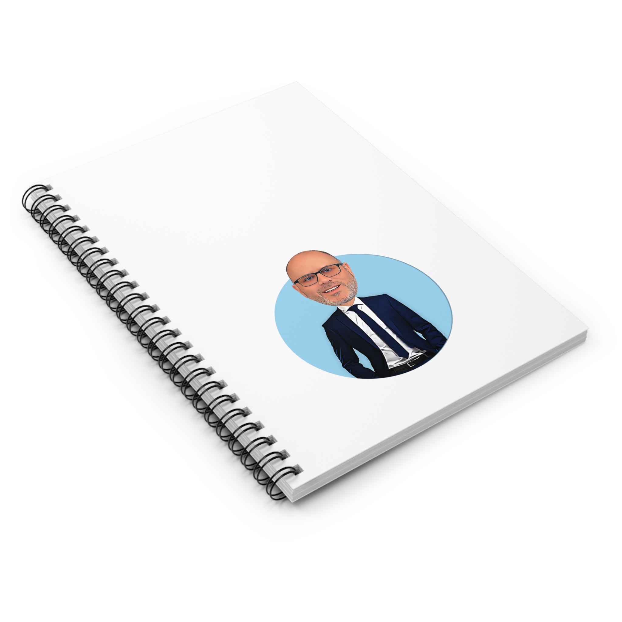 Kevin Purdy Agency  Caricature Spiral Notebook - Kevin
