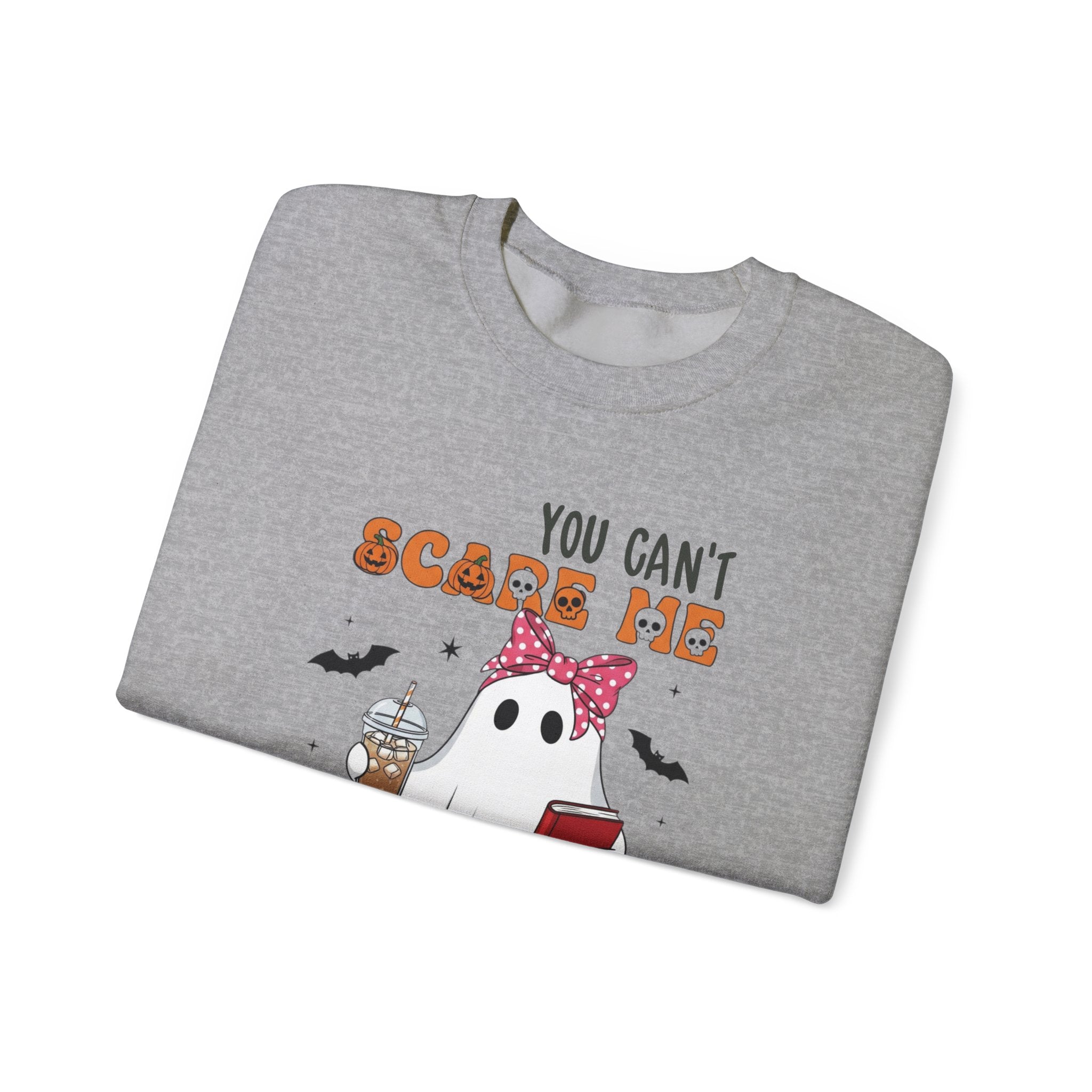 Funny Marketing Sweatshirt, Cute Ghost Ghoul Design, Halloween Gift, Unisex Crewneck, Work Humor