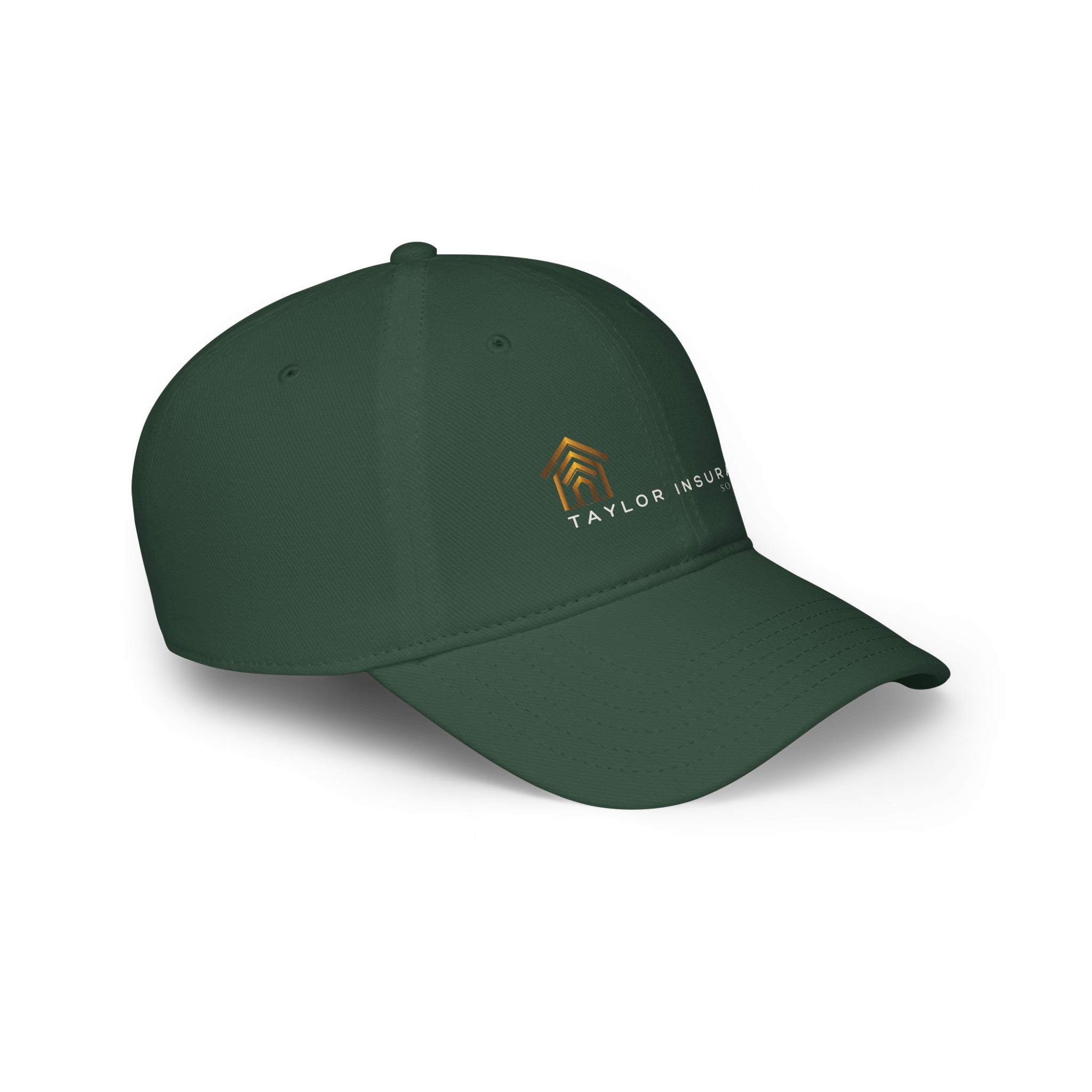 Low Profile Baseball Cap White Logo  - Monette Taylor