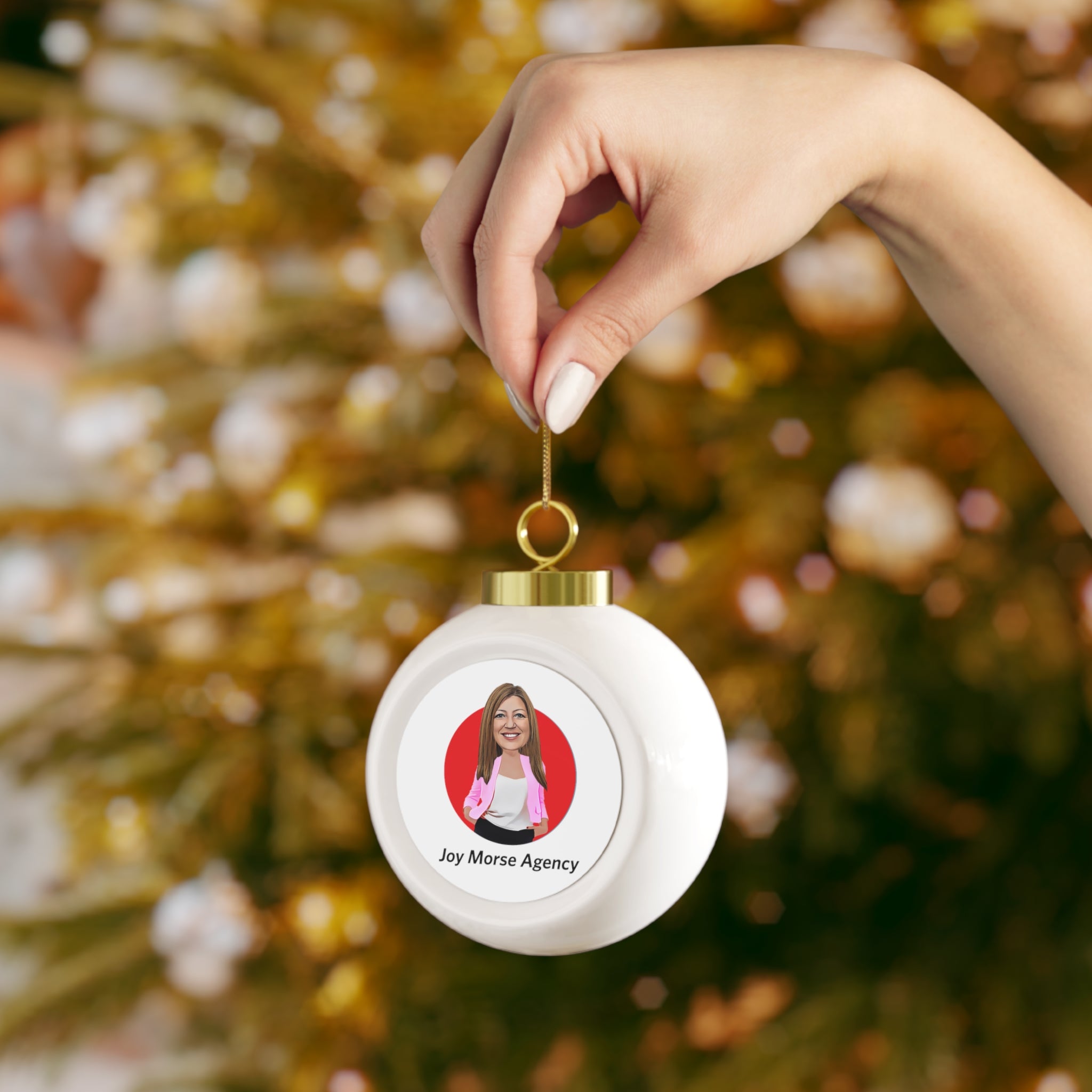 Joy Morse Agency Christmas Ball Ornament- Charity