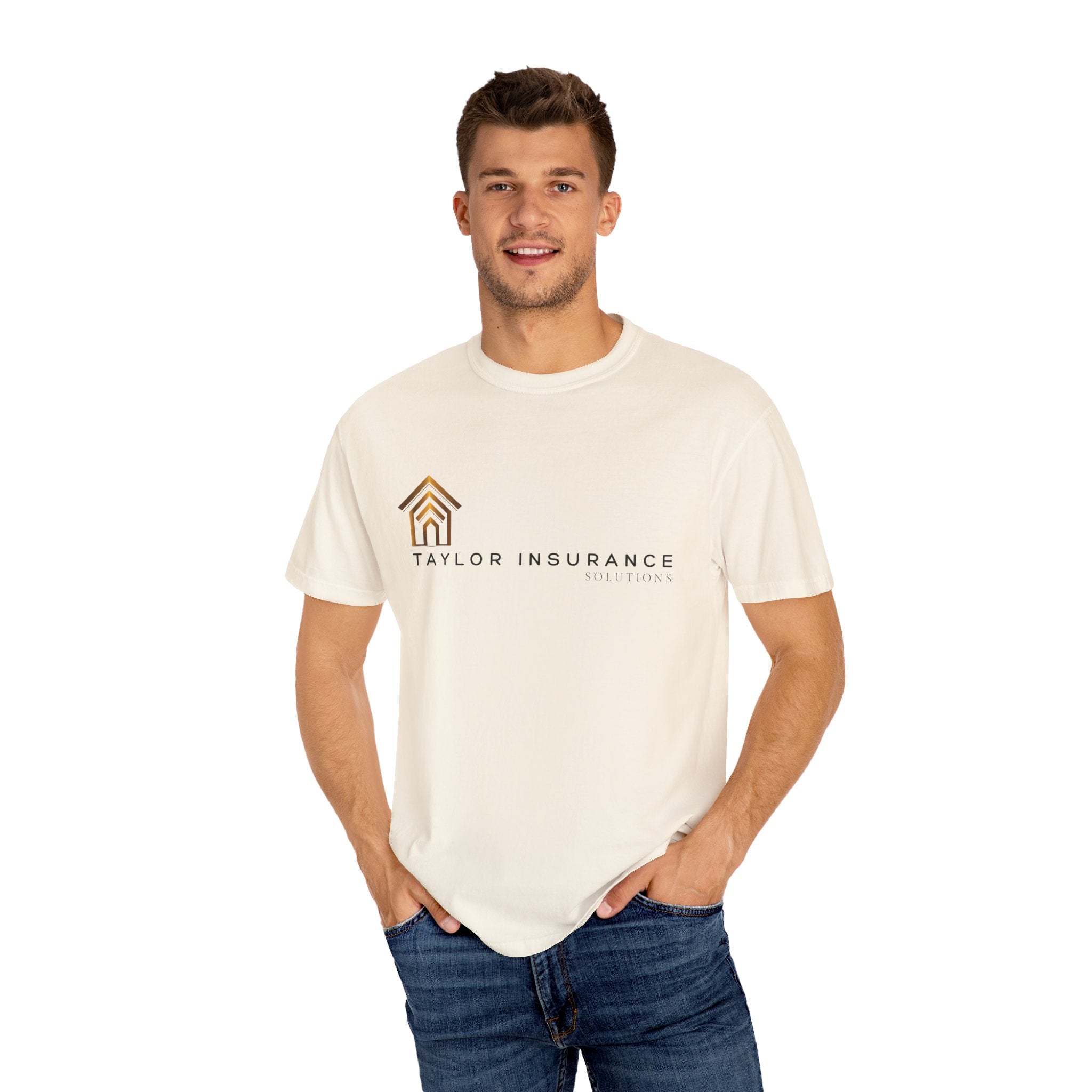 Unisex Garment-Dyed T-shirt Black Logo - Monette Taylor