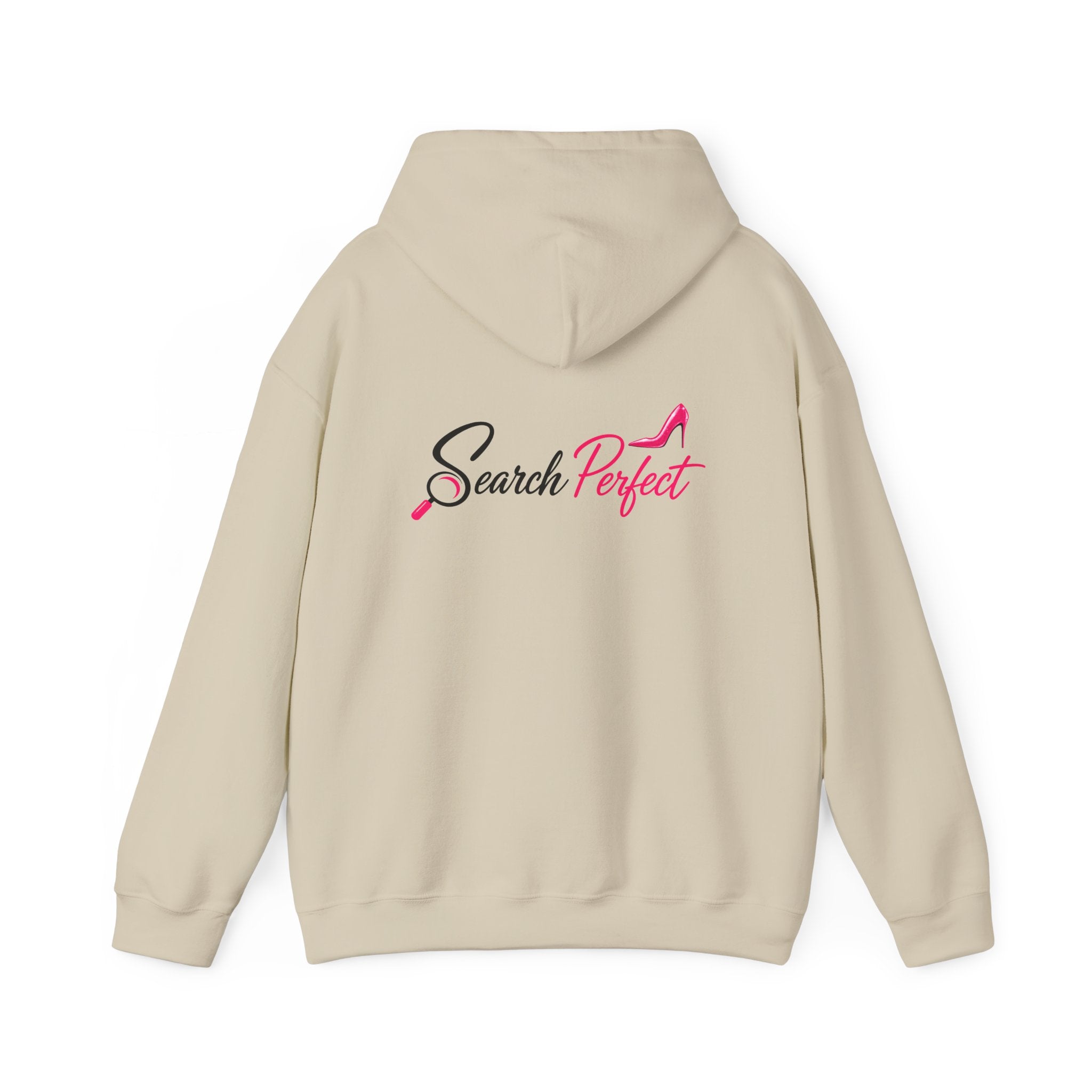 Santa Graphic Hoodie — "He Knows When You’re Not Ranking" SEO Funny Holiday Hoodie (Search Perfect Back)