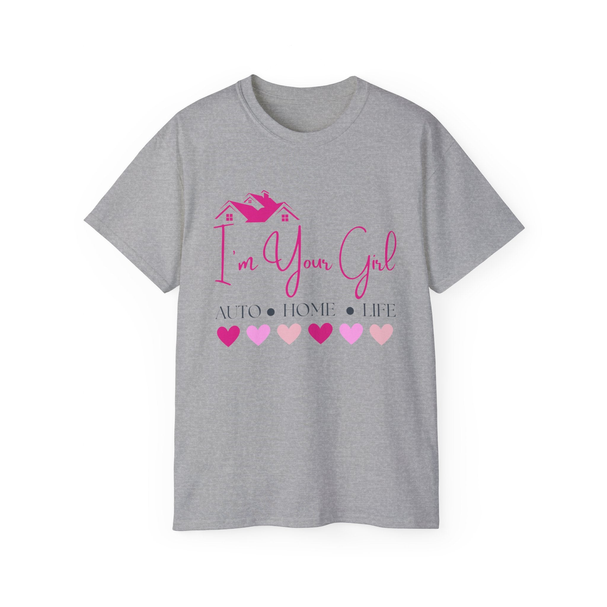 Insurance Agent Line Unisex Ultra Cotton Tee - I'm your girl Barbie pink