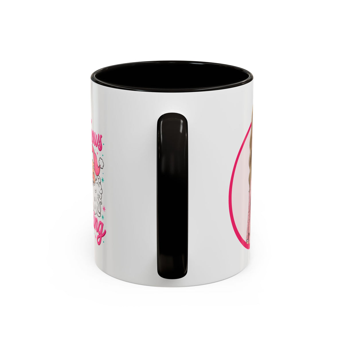 He Knows When You’re Not Ranking Funny Santa Mug with Caricature