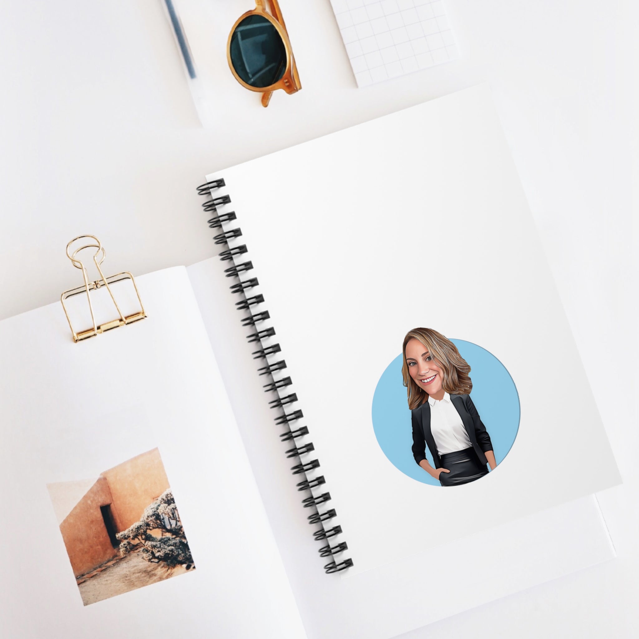 Kevin Purdy Agency  Caricature Spiral Notebook - Nicole