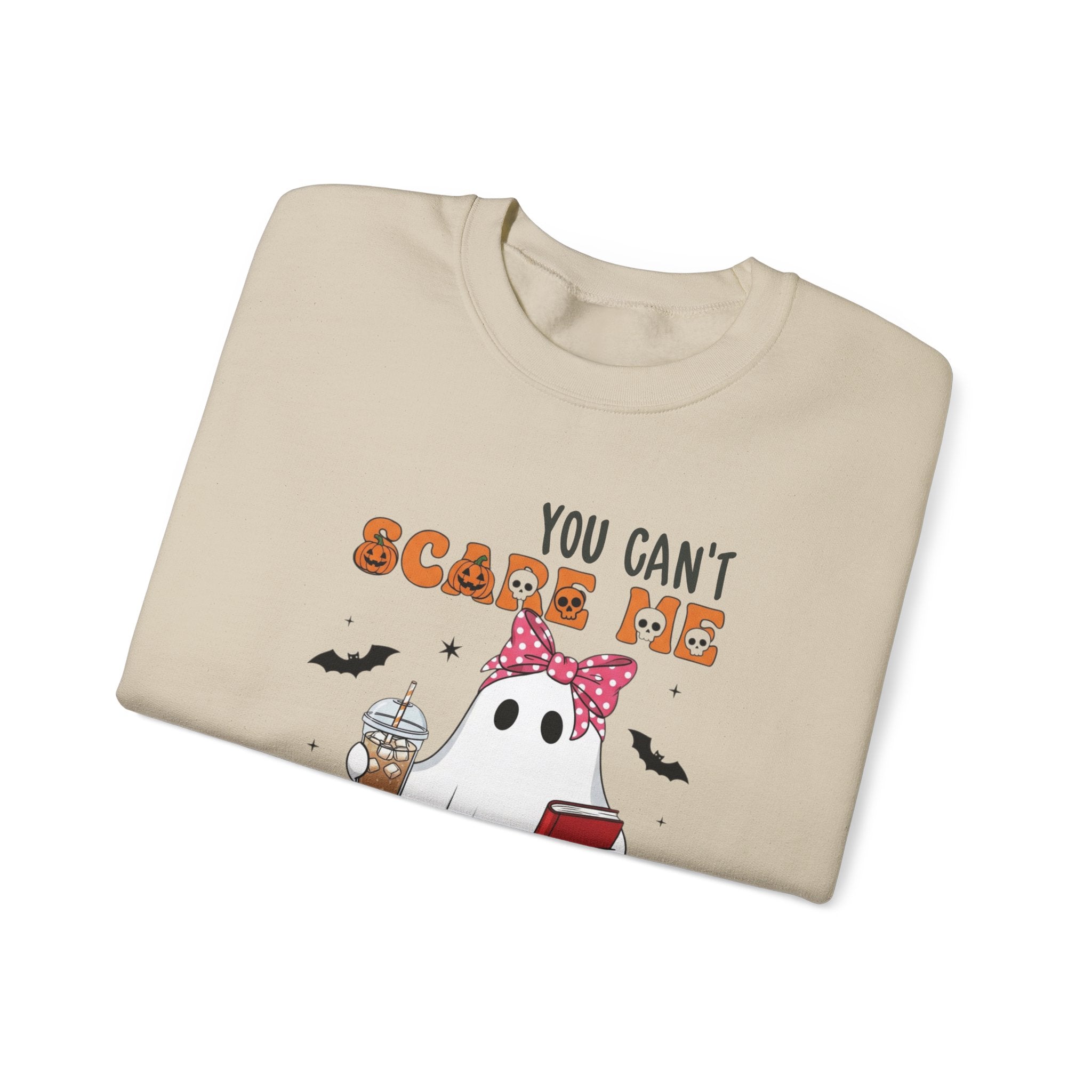 Funny Marketing Sweatshirt, Cute Ghost Ghoul Design, Halloween Gift, Unisex Crewneck, Work Humor