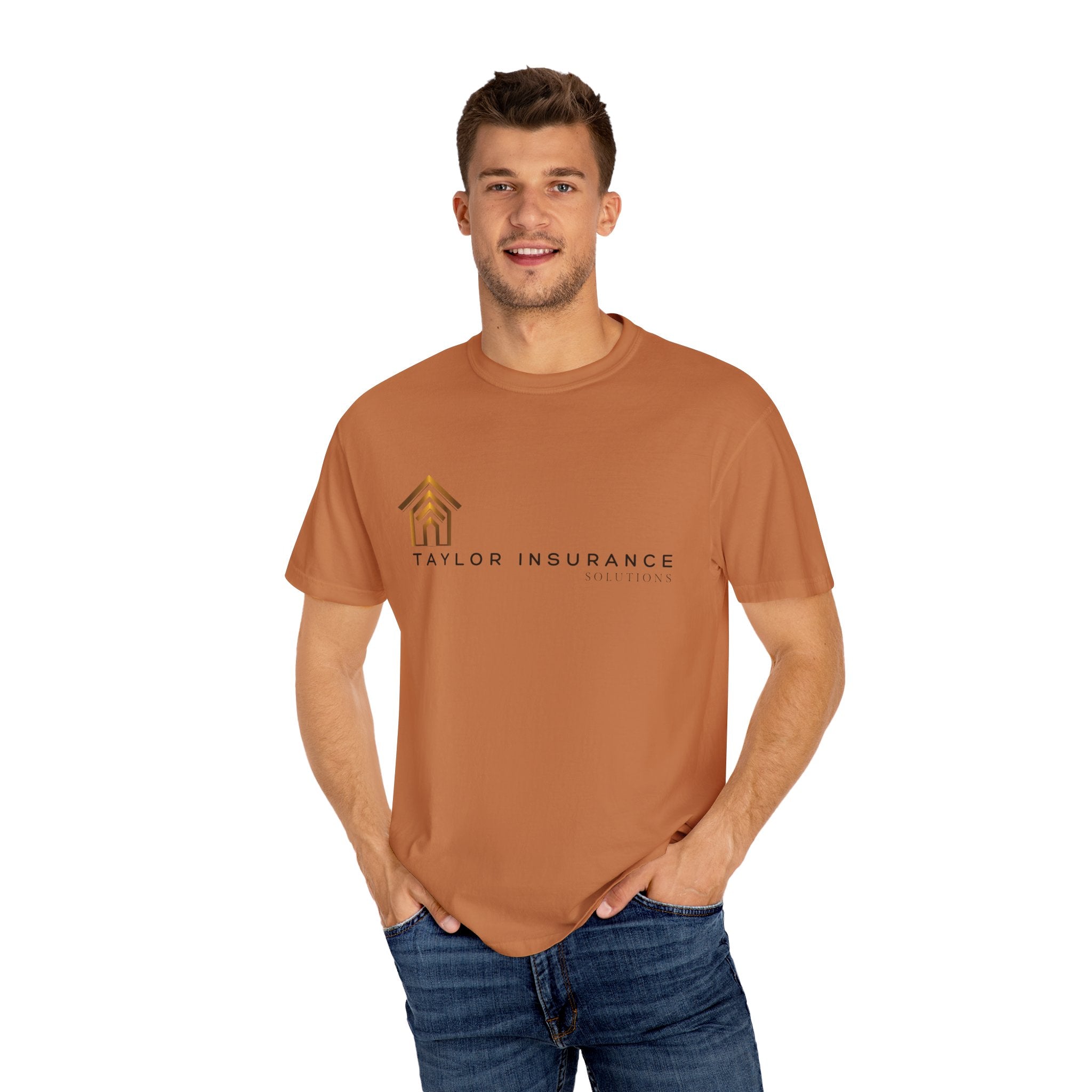 Unisex Garment-Dyed T-shirt Black Logo - Monette Taylor