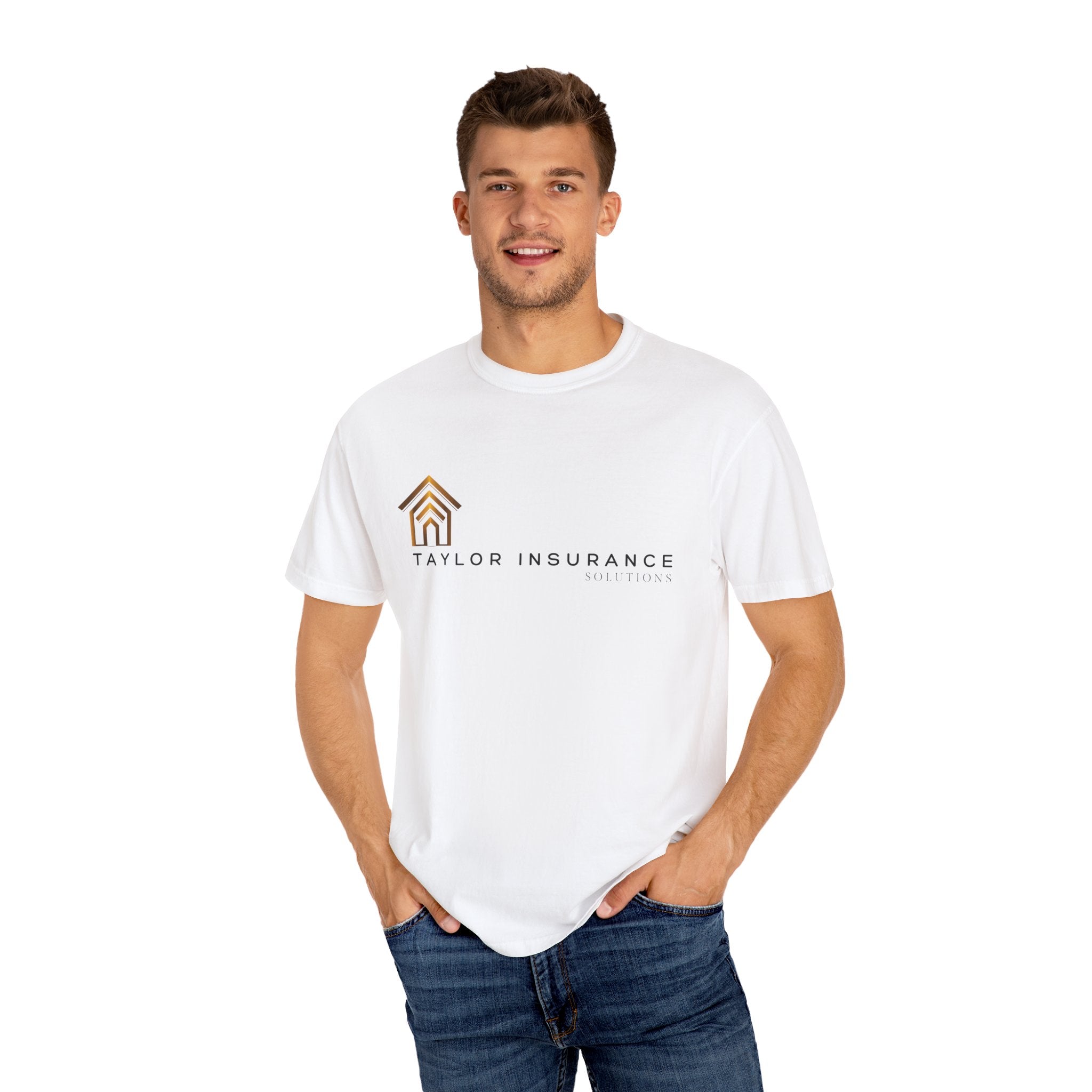 Unisex Garment-Dyed T-shirt Black Logo - Monette Taylor