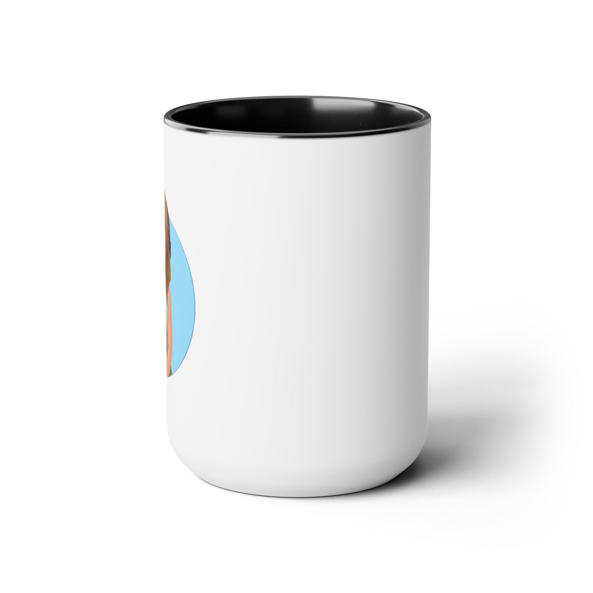 Kevin Purdy Agency  Caricature Two-Tone Coffee Mugs, 15oz - Addison