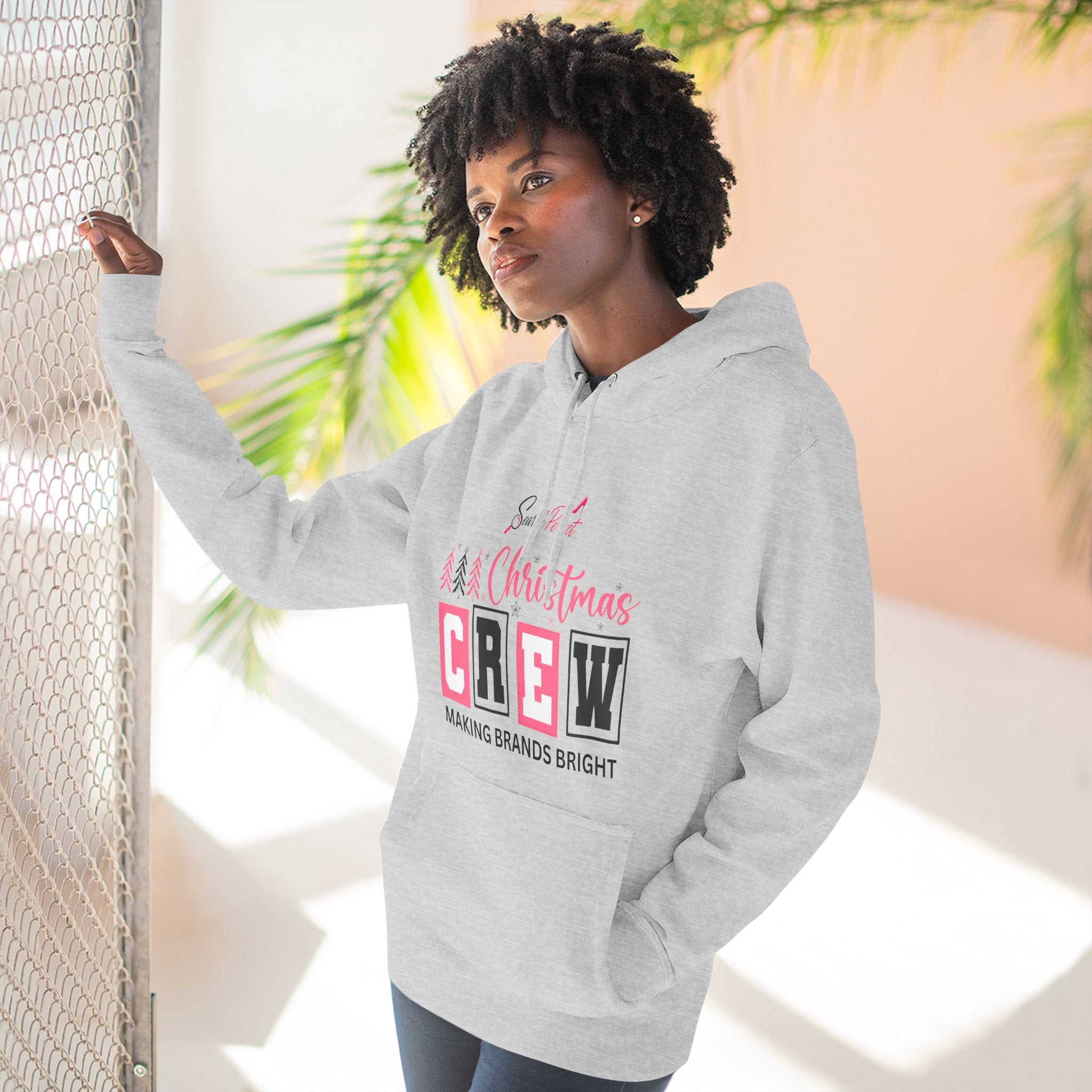 Christmas Crew Hoodie — Holiday Team Sweatshirt (Making Brands Bright)