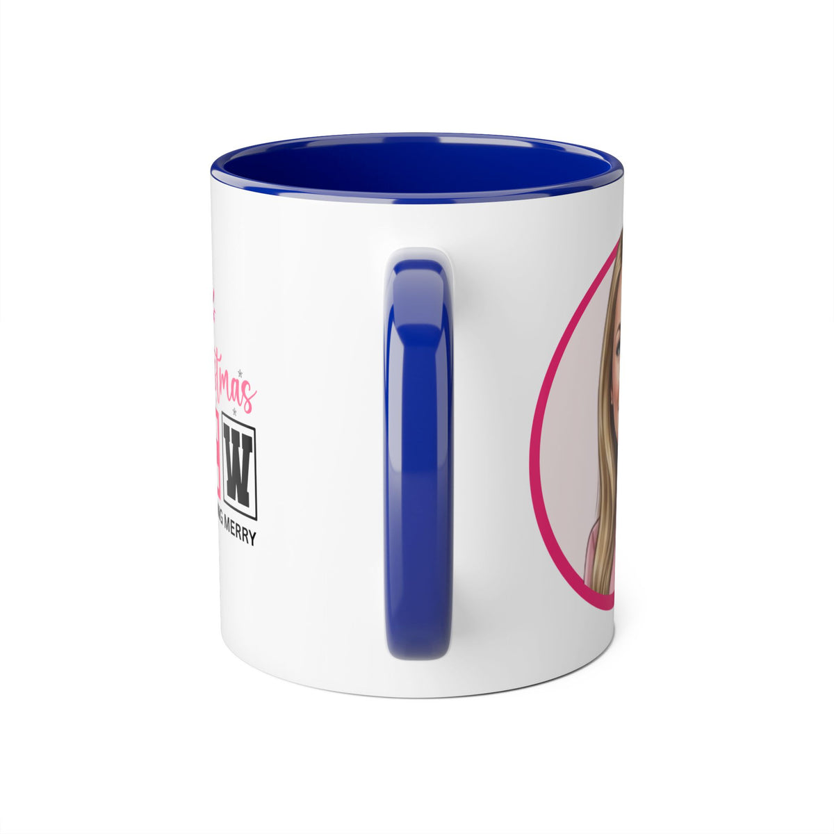Cyndy Caricature Portrait Accent Mug — Search Perfect Caricature Christmas
