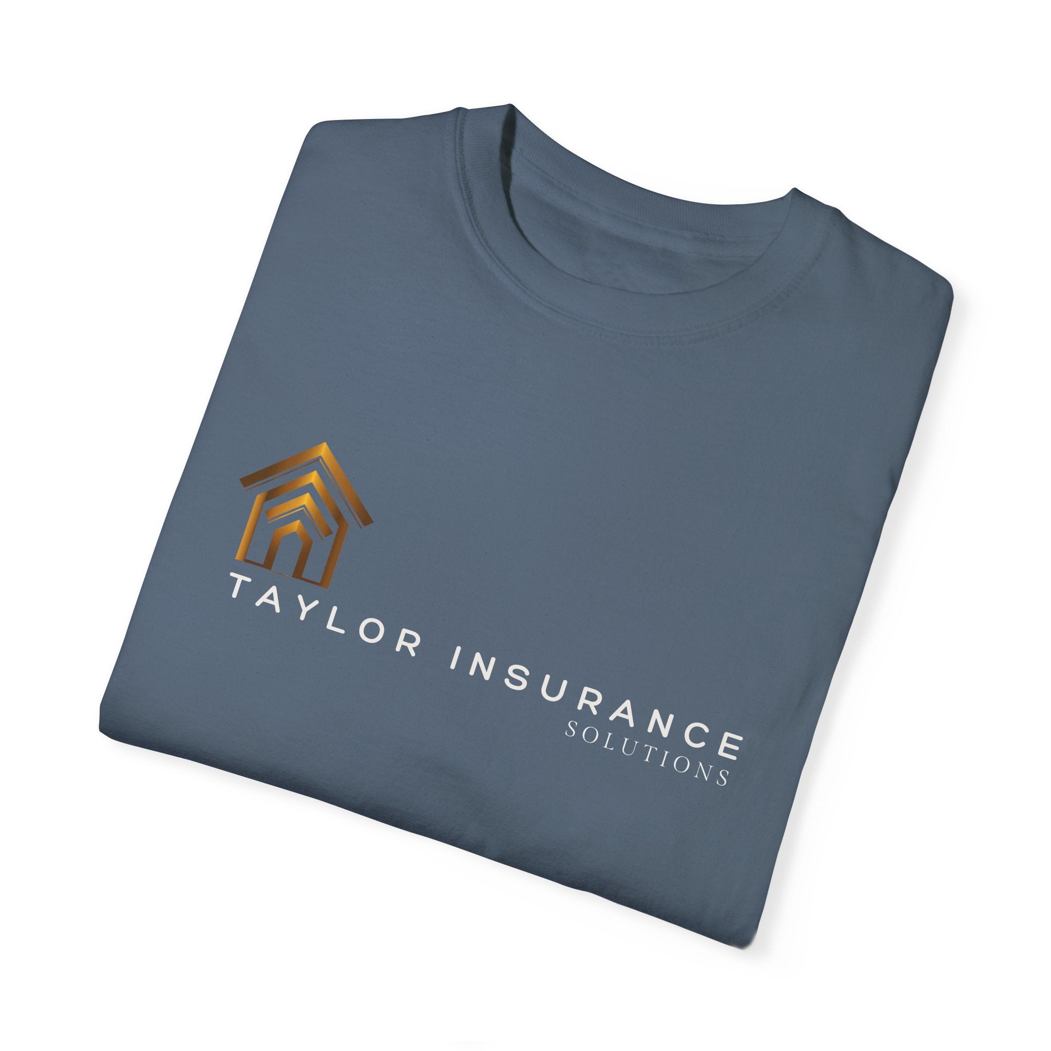 Unisex Garment-Dyed T-shirt White Logo - Monette Taylor