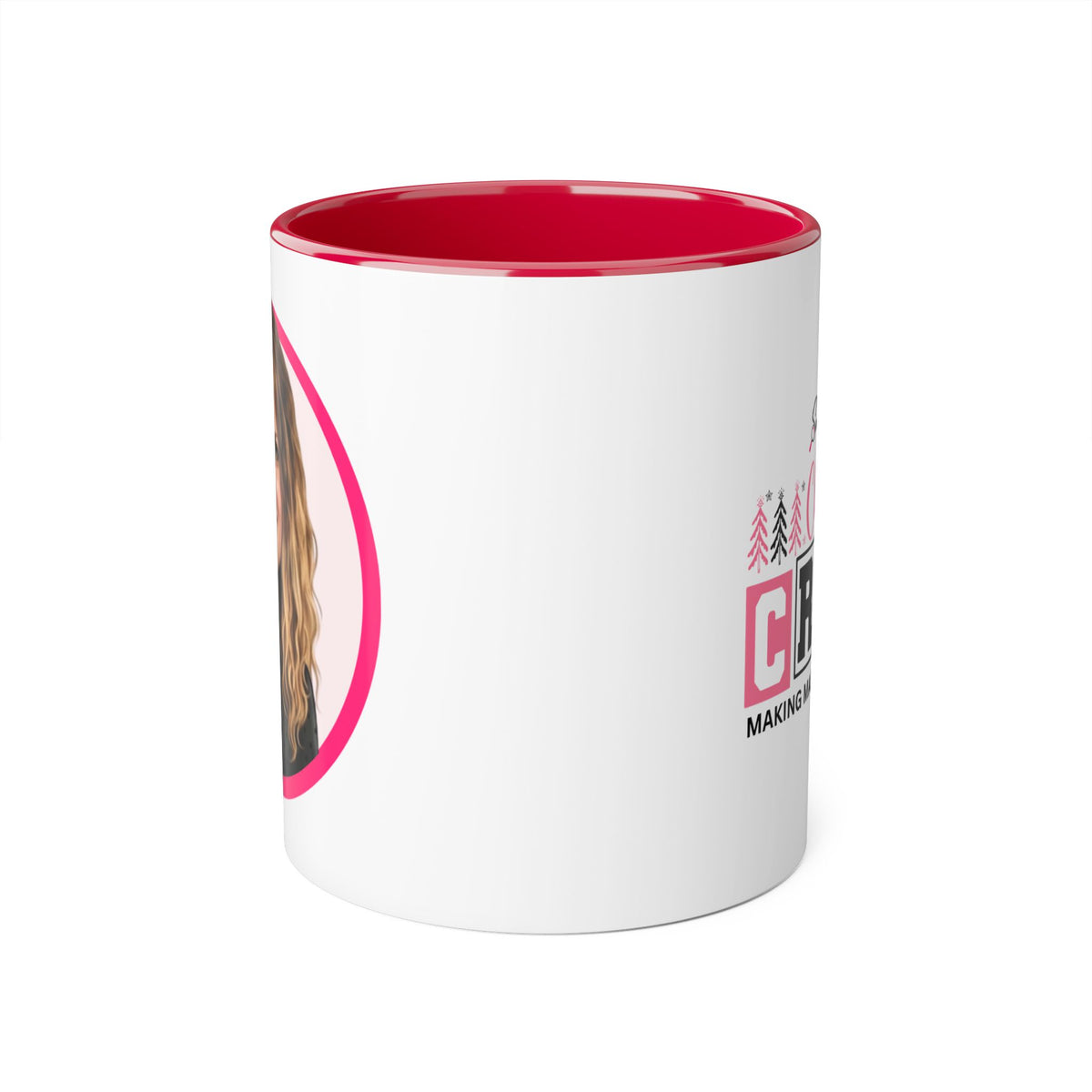 Penni  Caricature Portrait Accent Mug — Search Perfect Caricature Christmas