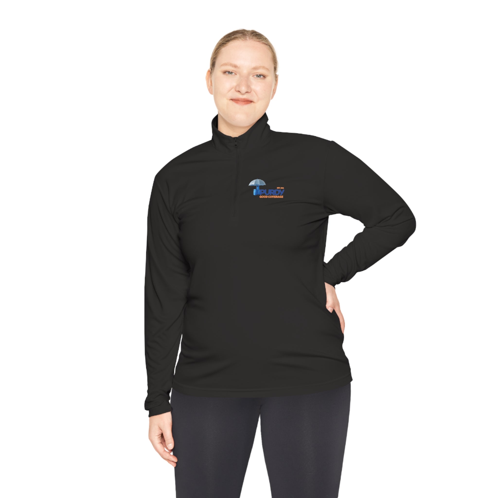 Unisex Quarter-Zip Pullover - Kevin Purdy Logo