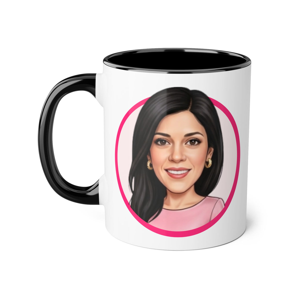 Rosa  Caricature Portrait Accent Mug — Search Perfect Caricature Christmas