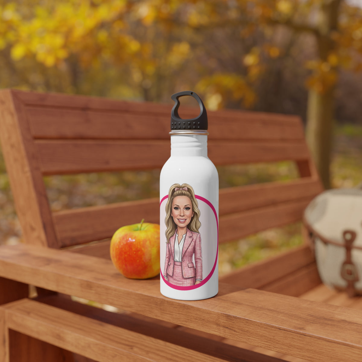Search Perfect Caricature Stainless Steel Water Bottle
