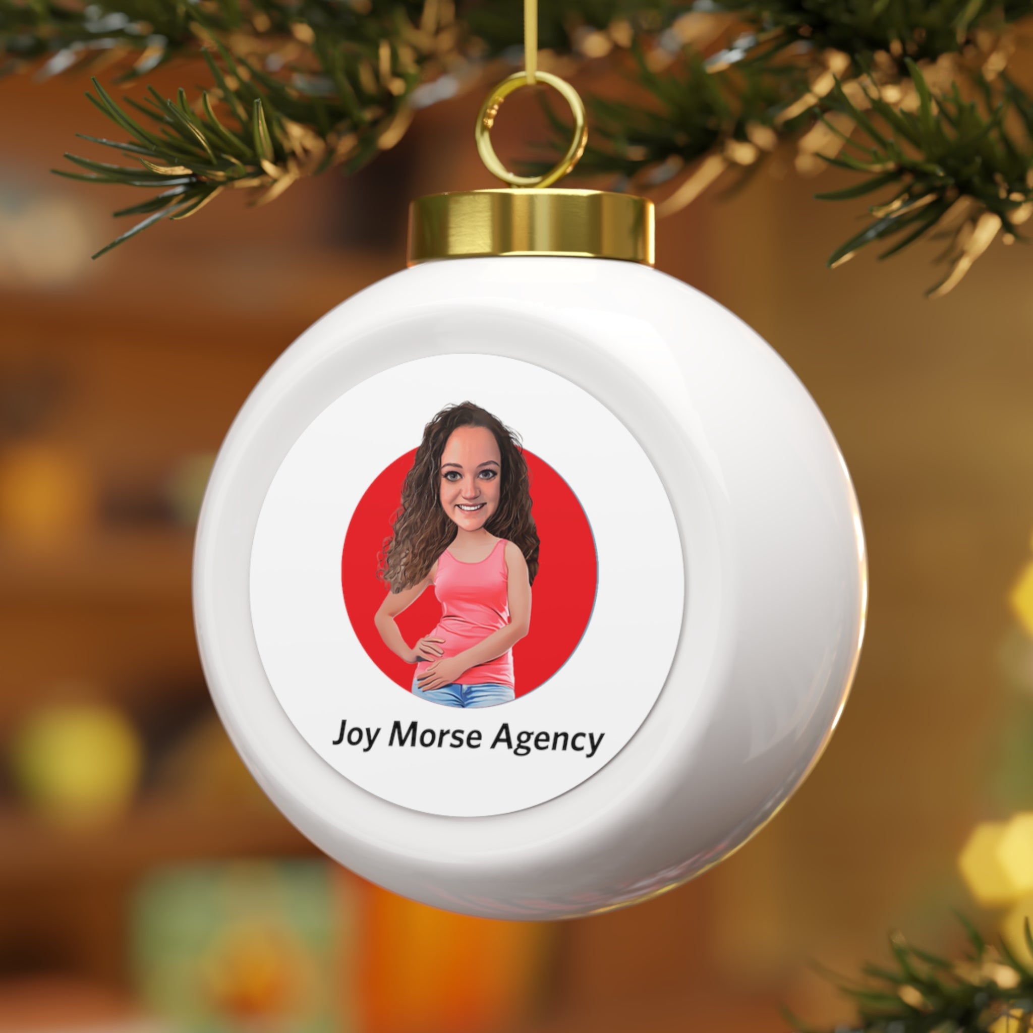 Joy Morse Agency Christmas Ball Ornament - Natalie