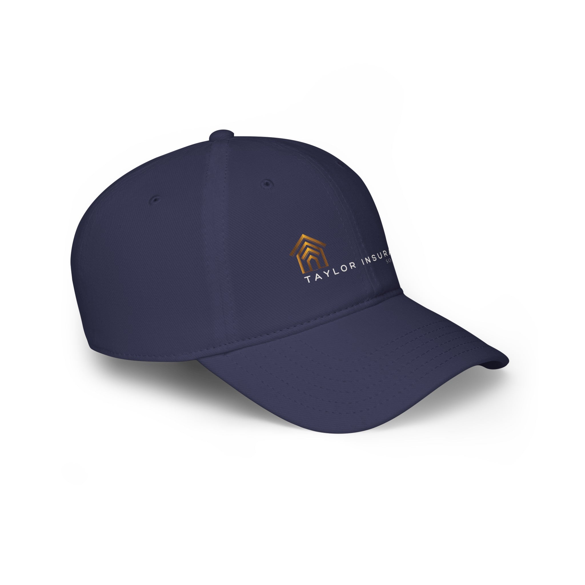 Low Profile Baseball Cap White Logo  - Monette Taylor
