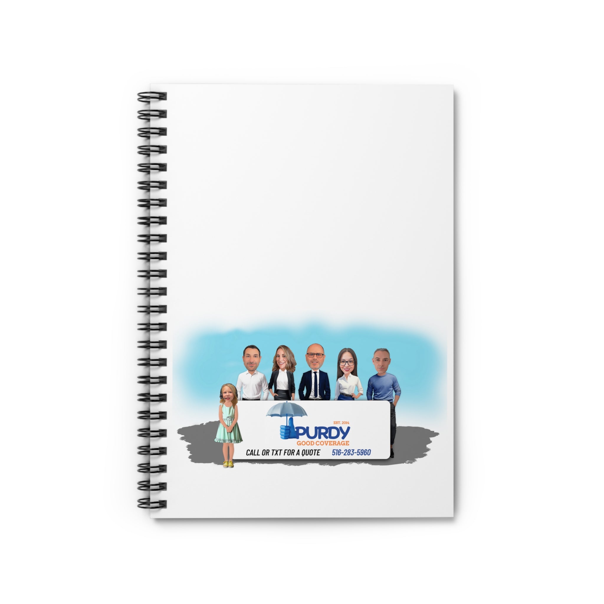 Kevin Purdy Agency  Caricature Spiral Notebook - Team photo