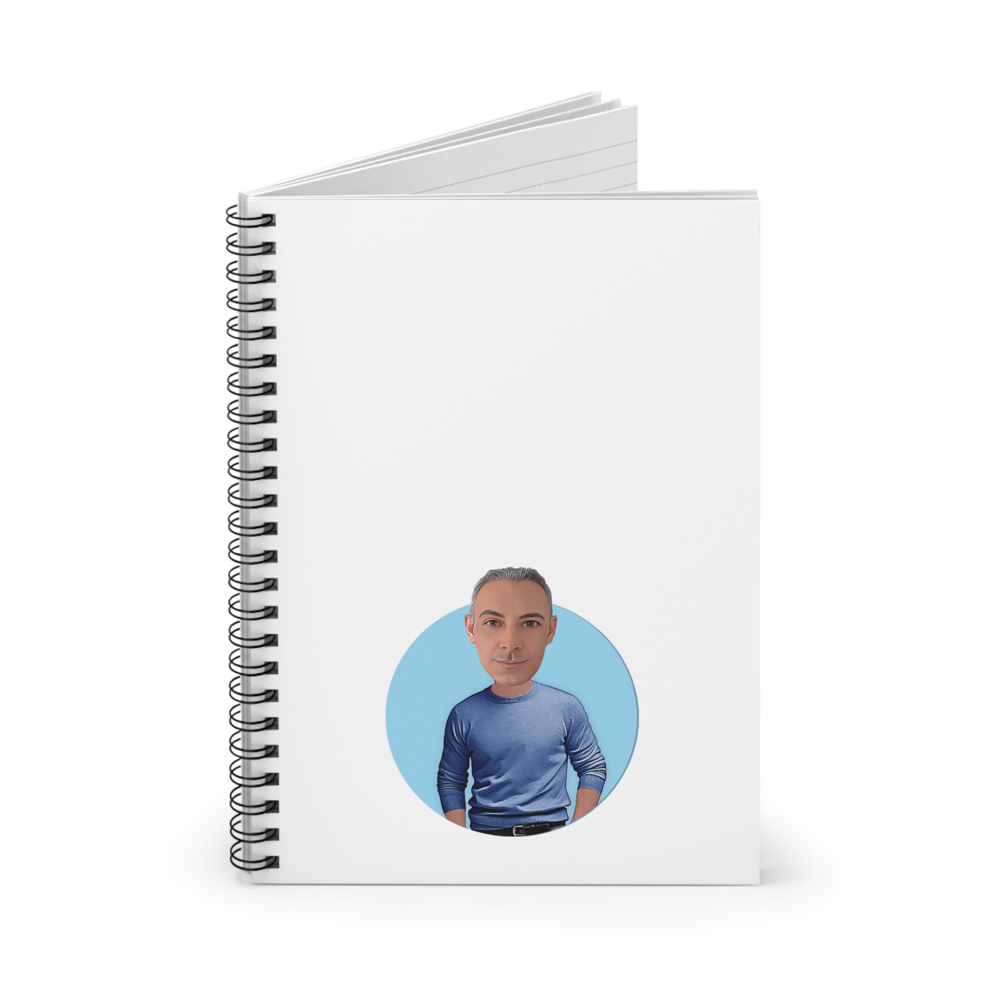 Kevin Purdy Agency  Caricature Spiral Notebook - Adam