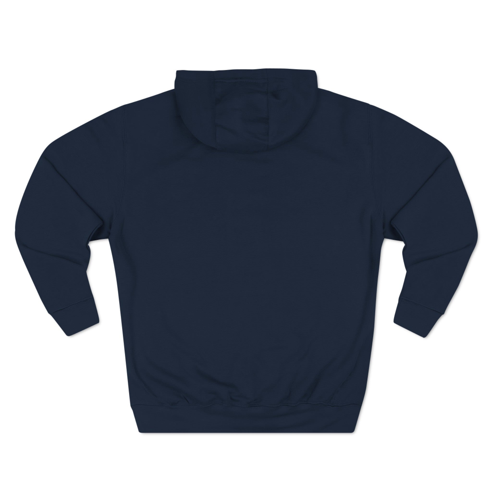 Three-Panel Fleece Hoodie White Logo  - Monette Taylor