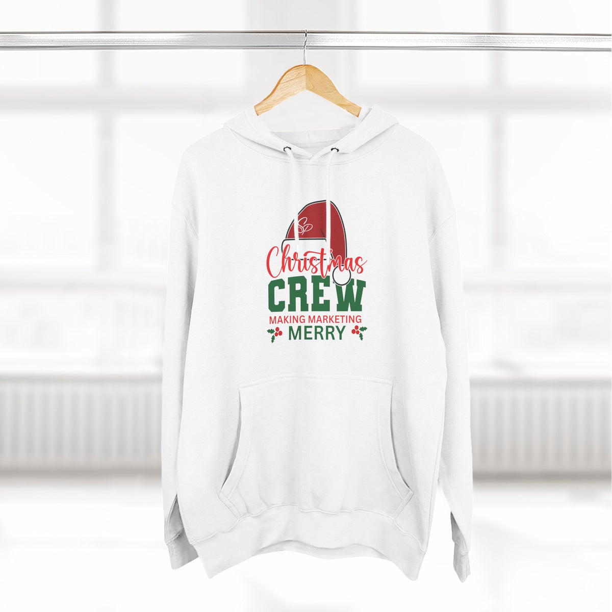 Unisex Christmas Crew Hoodie -  Search Perfect Making Marketing Merry Holiday Sweatshirt
