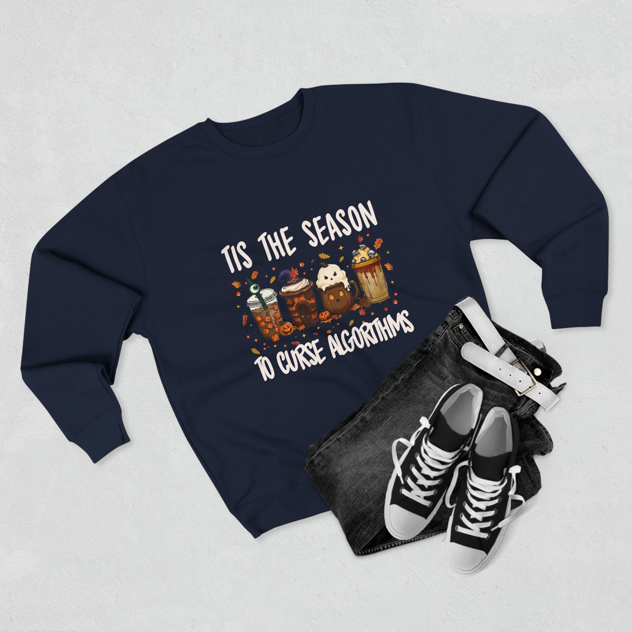 Tis the Season Marketing Unisex Crewneck Sweatshirt, Casual Gift, Halloween Apparel, Office Humor Clothing, Relaxed Fit Sweatshirt
