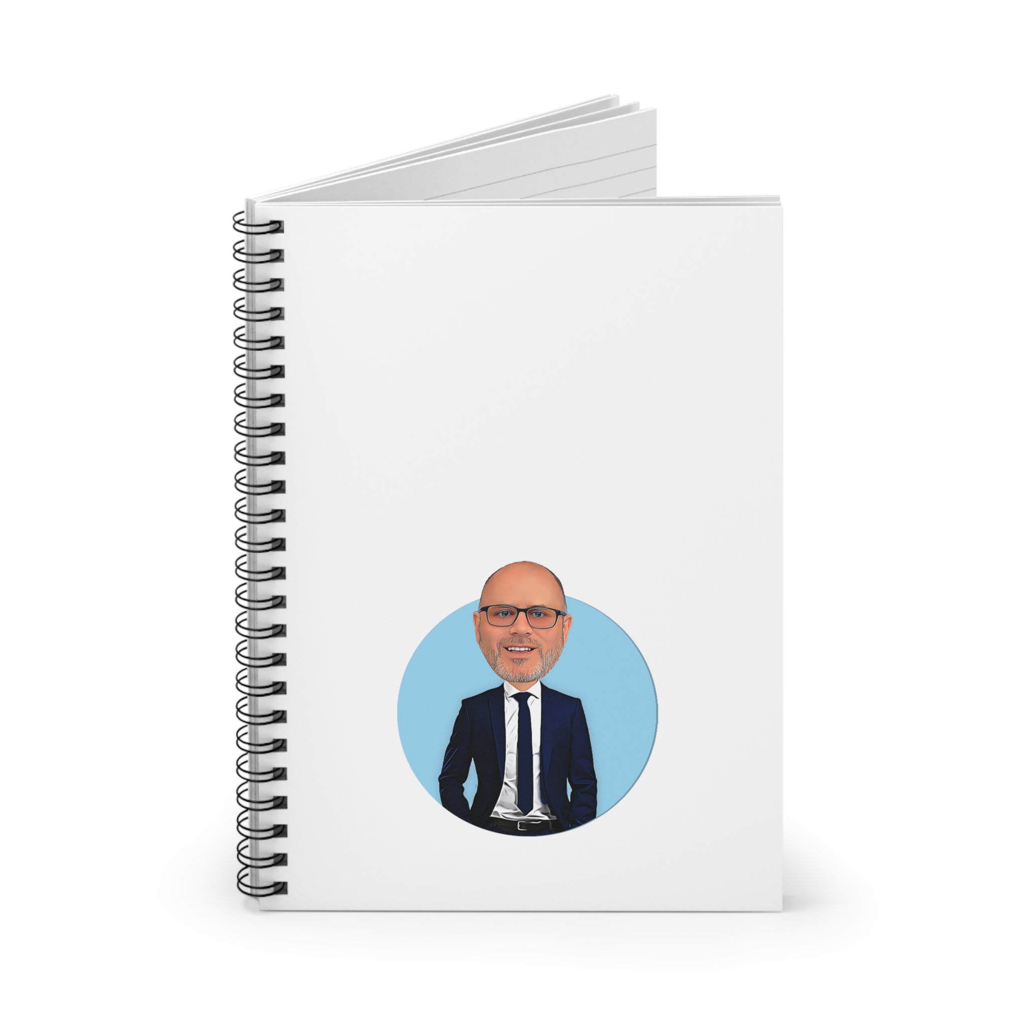 Kevin Purdy Agency  Caricature Spiral Notebook - Kevin