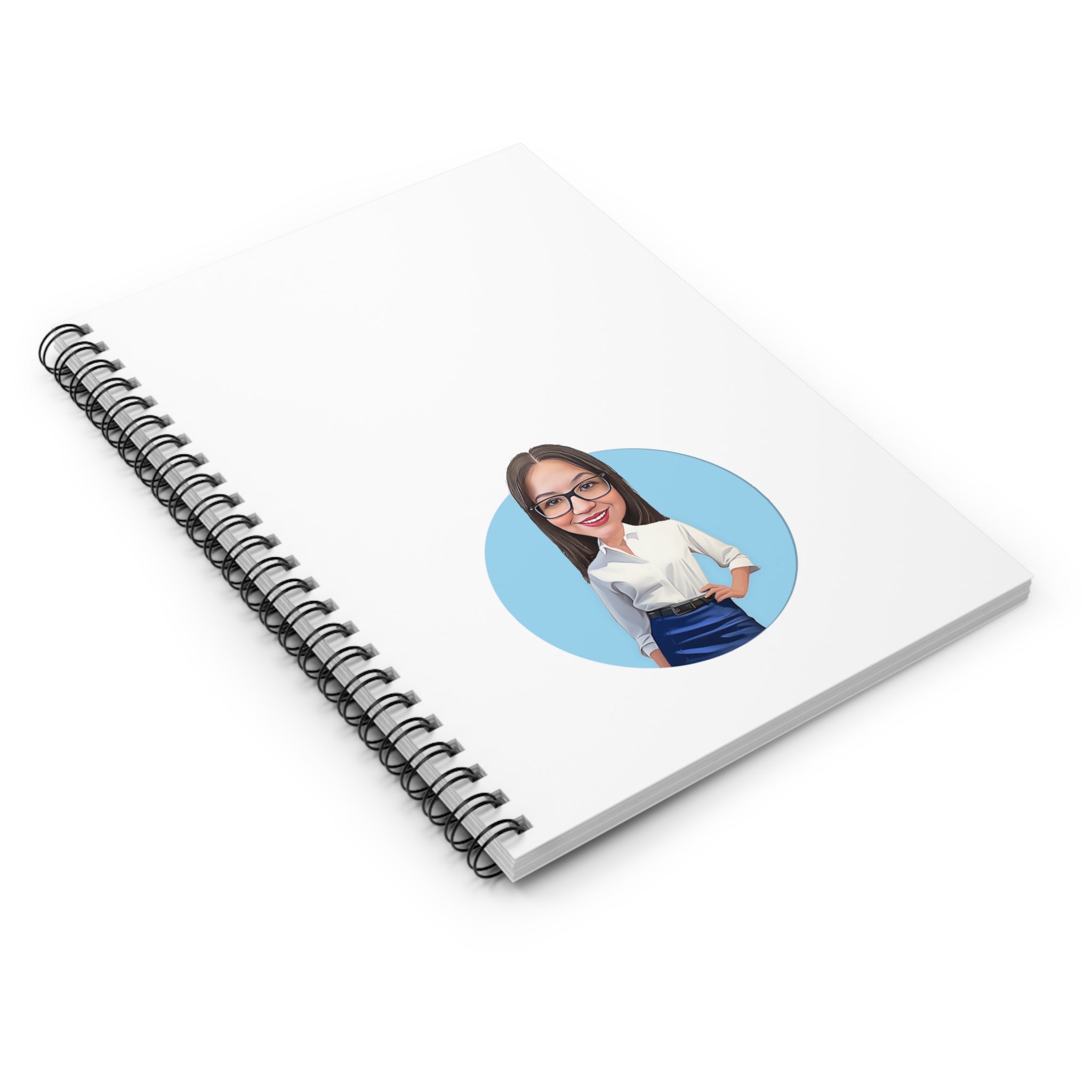 Kevin Purdy Agency  Caricature Spiral Notebook - Bridigina
