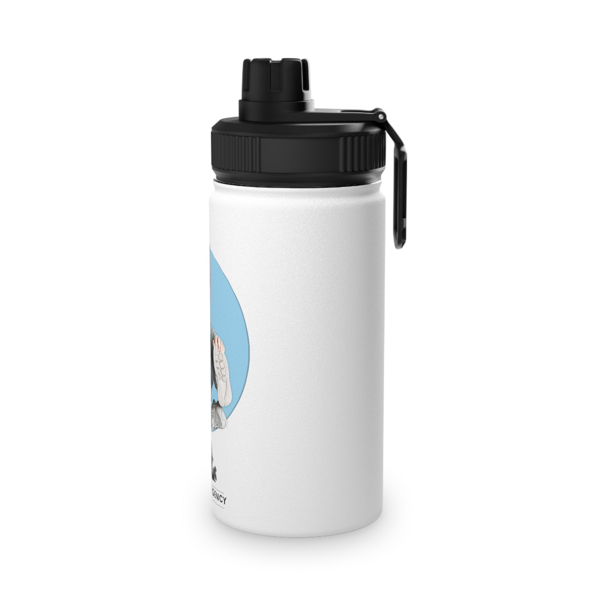 Melissa Vackner Stainless Steel Water Bottle, Sports Lid - Logan