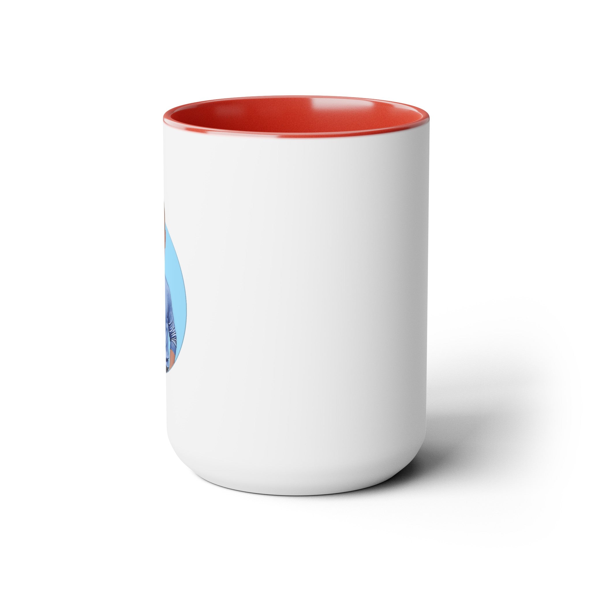 Kevin Purdy Agency  Caricature Two-Tone Coffee Mugs, 15oz - Adam