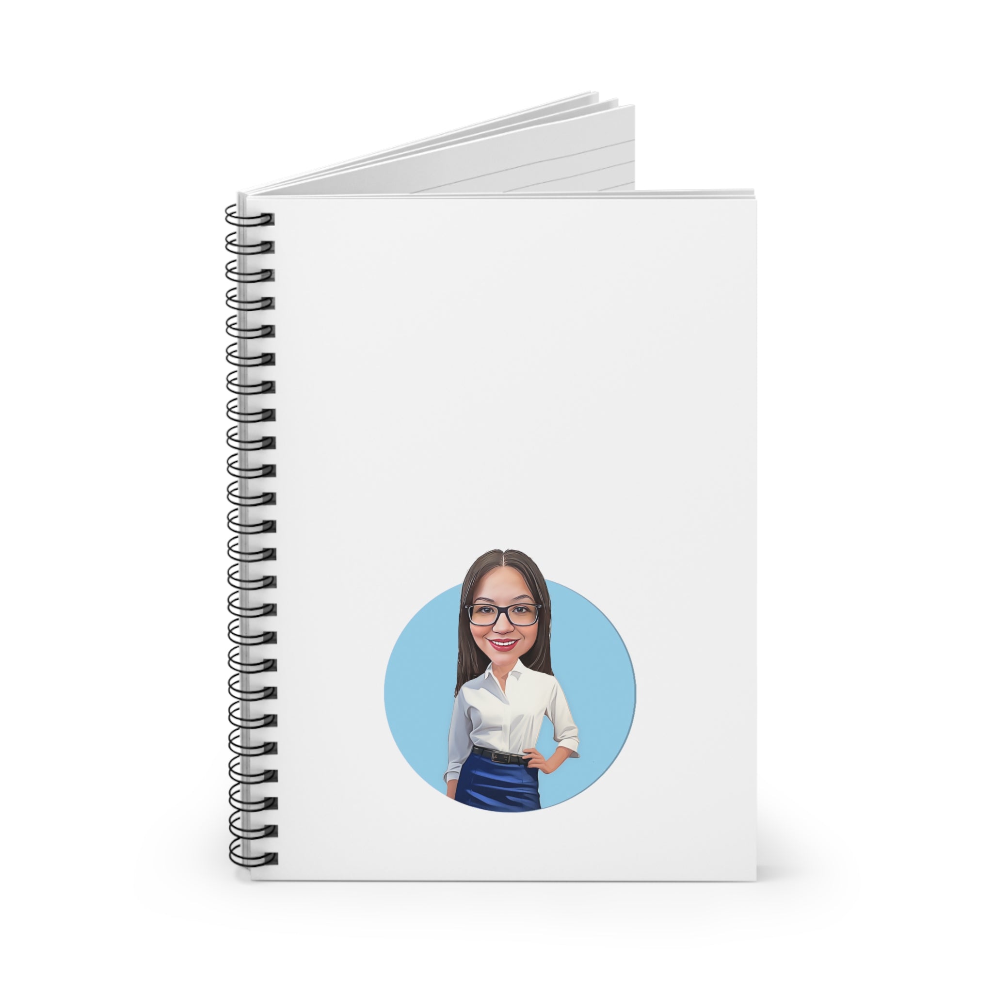 Kevin Purdy Agency  Caricature Spiral Notebook - Bridigina